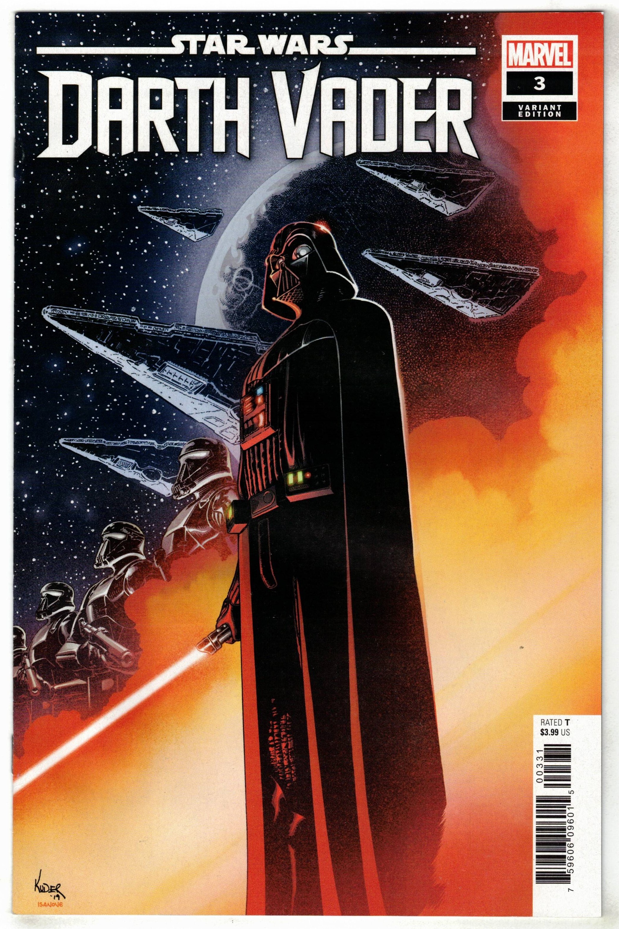 Star Wars Darth Vader #3 1:25 Kuder Variant Greg Pak Ienco Marvel