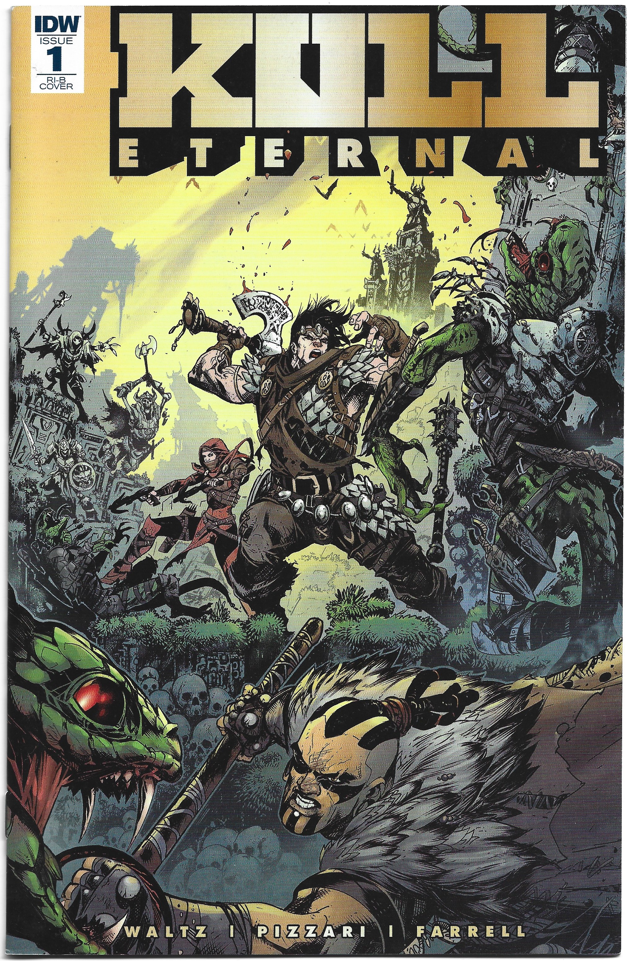 Kull Eternal #1 1:25 Raapack Variant Waltz Pizzari IDW 2017 VF/NM
