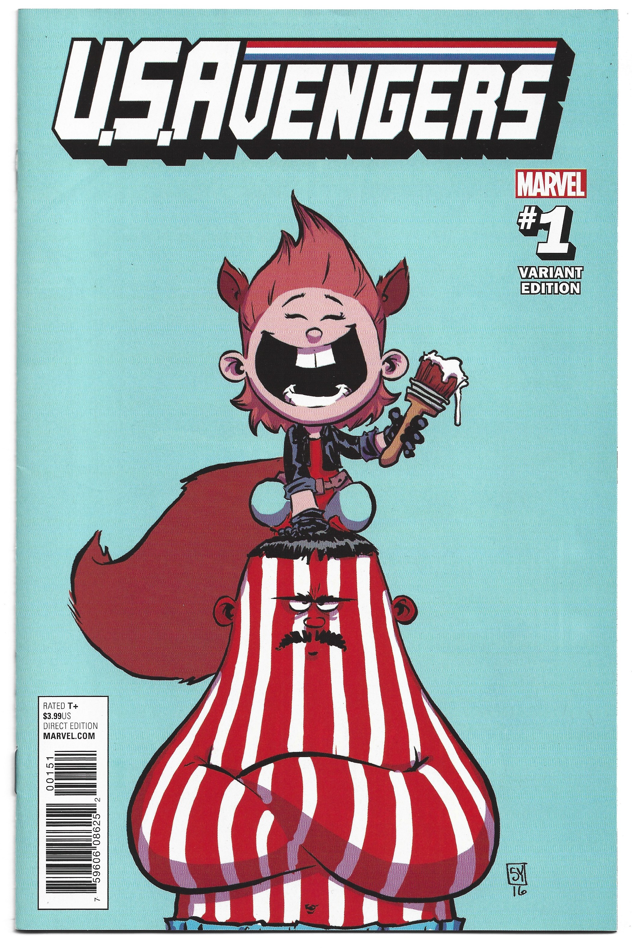 US Avengers #1 Skottie Young Squirrel Girl Variant Al Ewing Marvel 2016 NM-