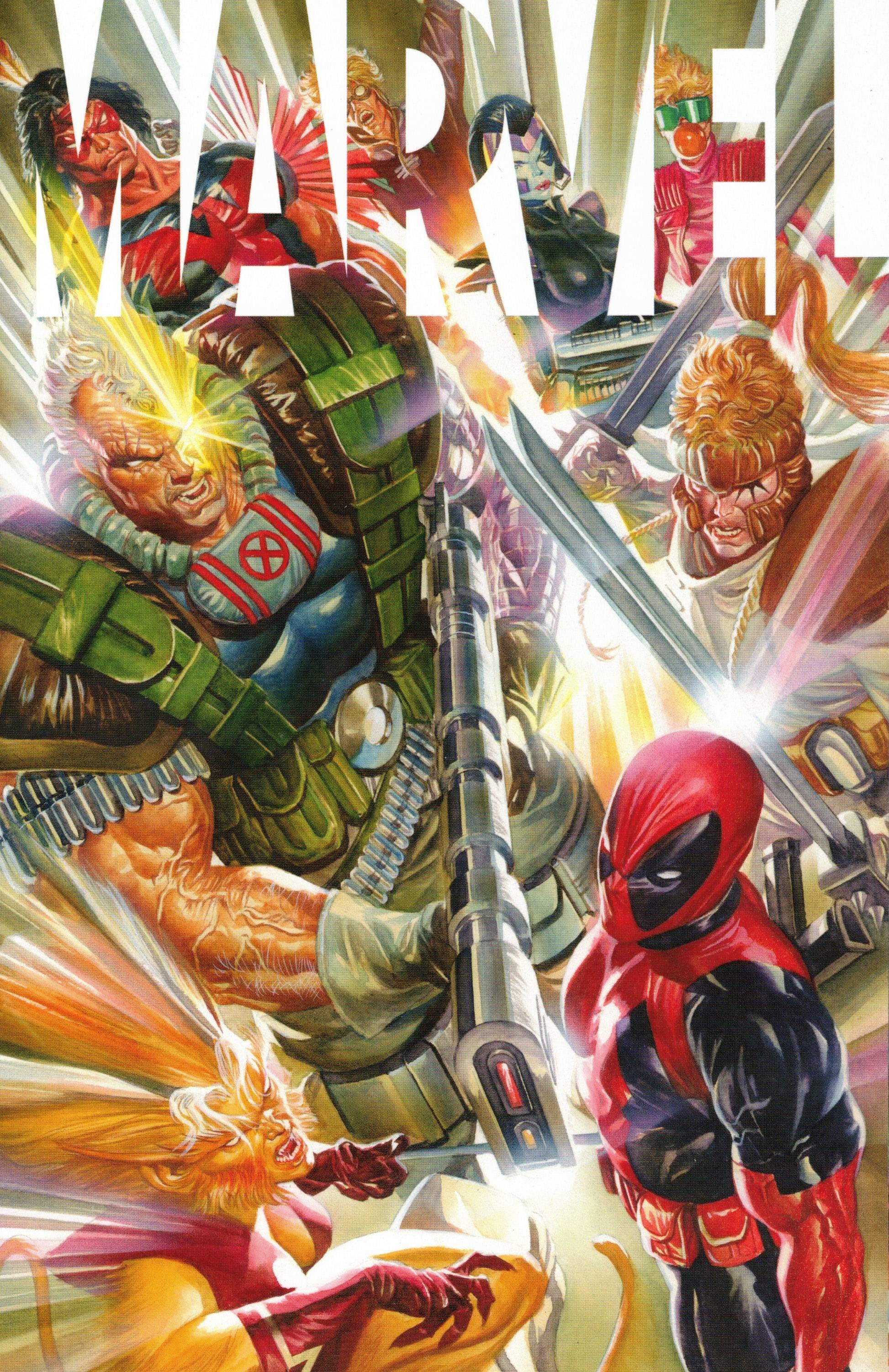 Marvel #4 Alex Ross Cover A Marvel 2020 Cable Deadpool Domino