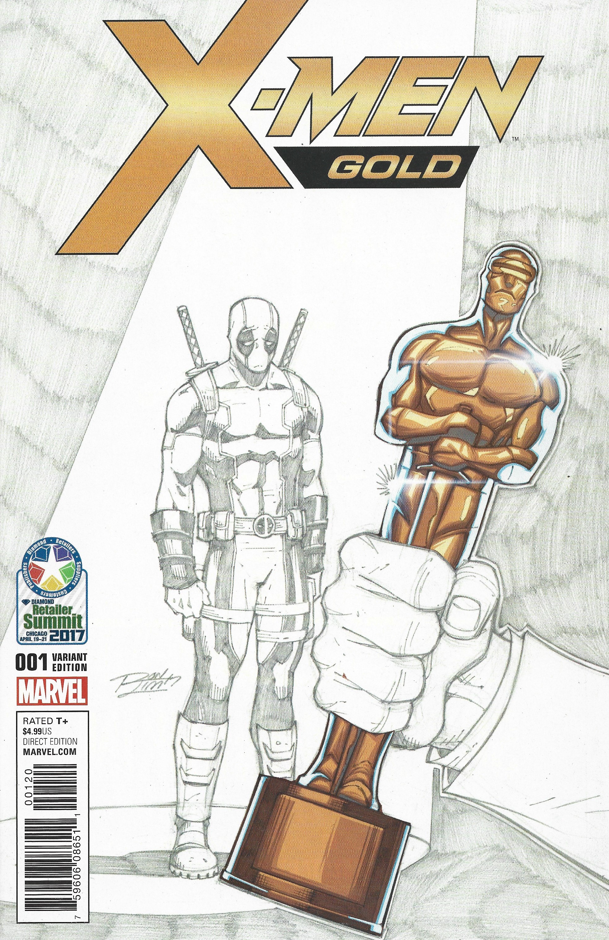 MARVEL ゴールド 215.45.R18 4本セット X-Men Gold #1 Ron Lim Diamond Retailer Exclusive Variant Marvel
