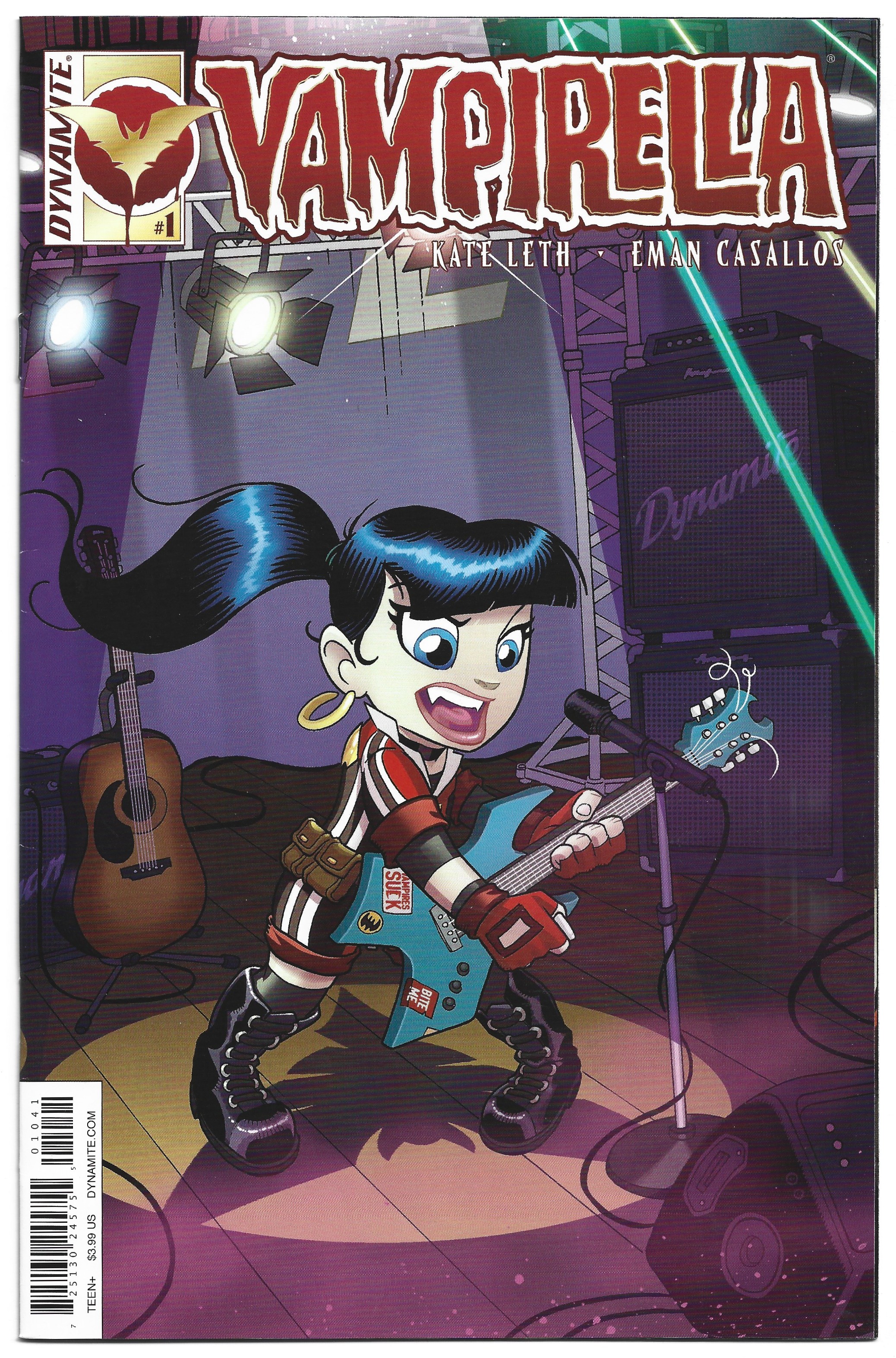 Vampirella #1 Tony Fleecs Subscription Variant Kate Leth Dynamite 2016 VF