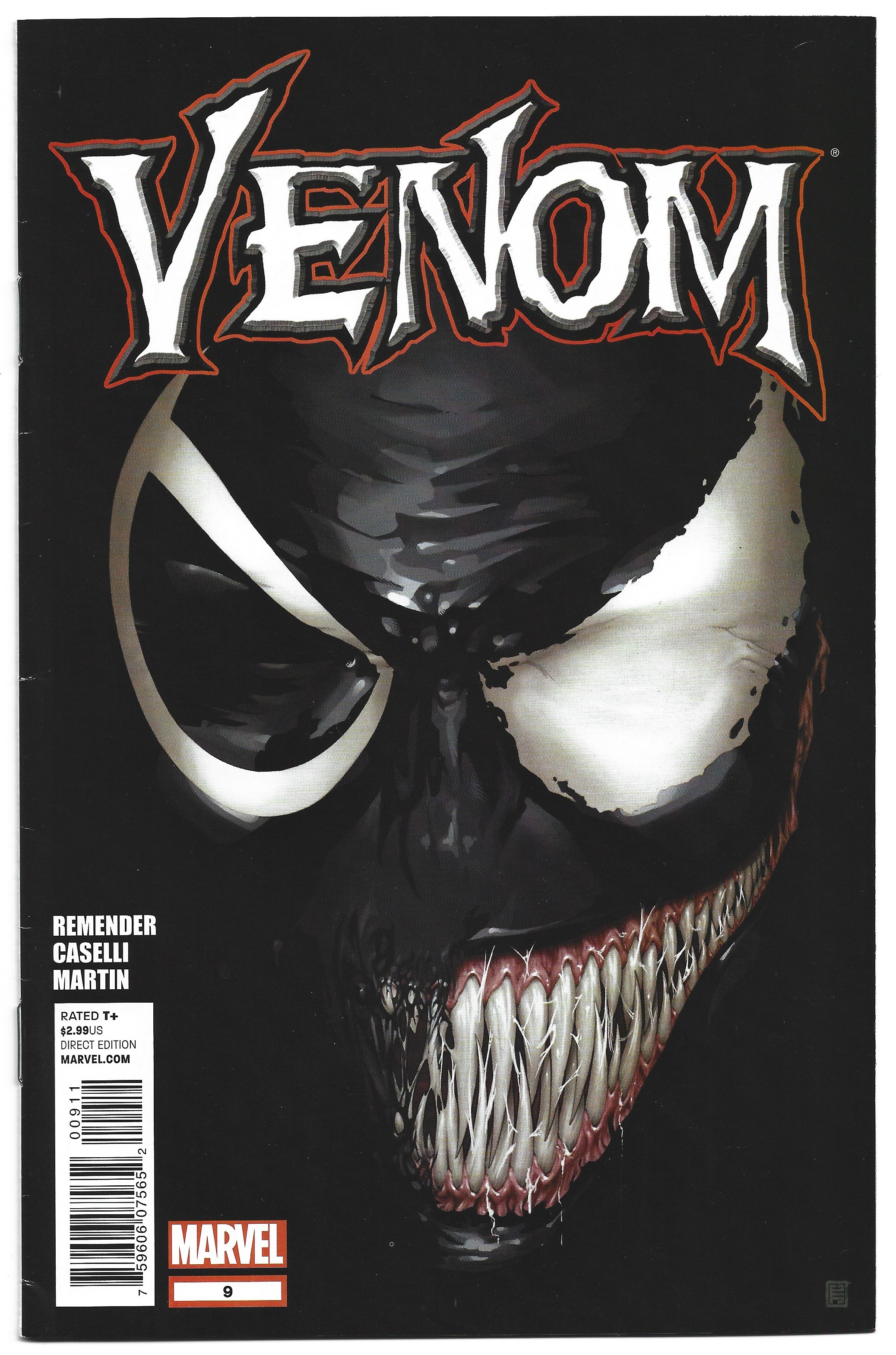 Venom #9 John Tyler Christopher A Cover Remender Marvel 2011 VF