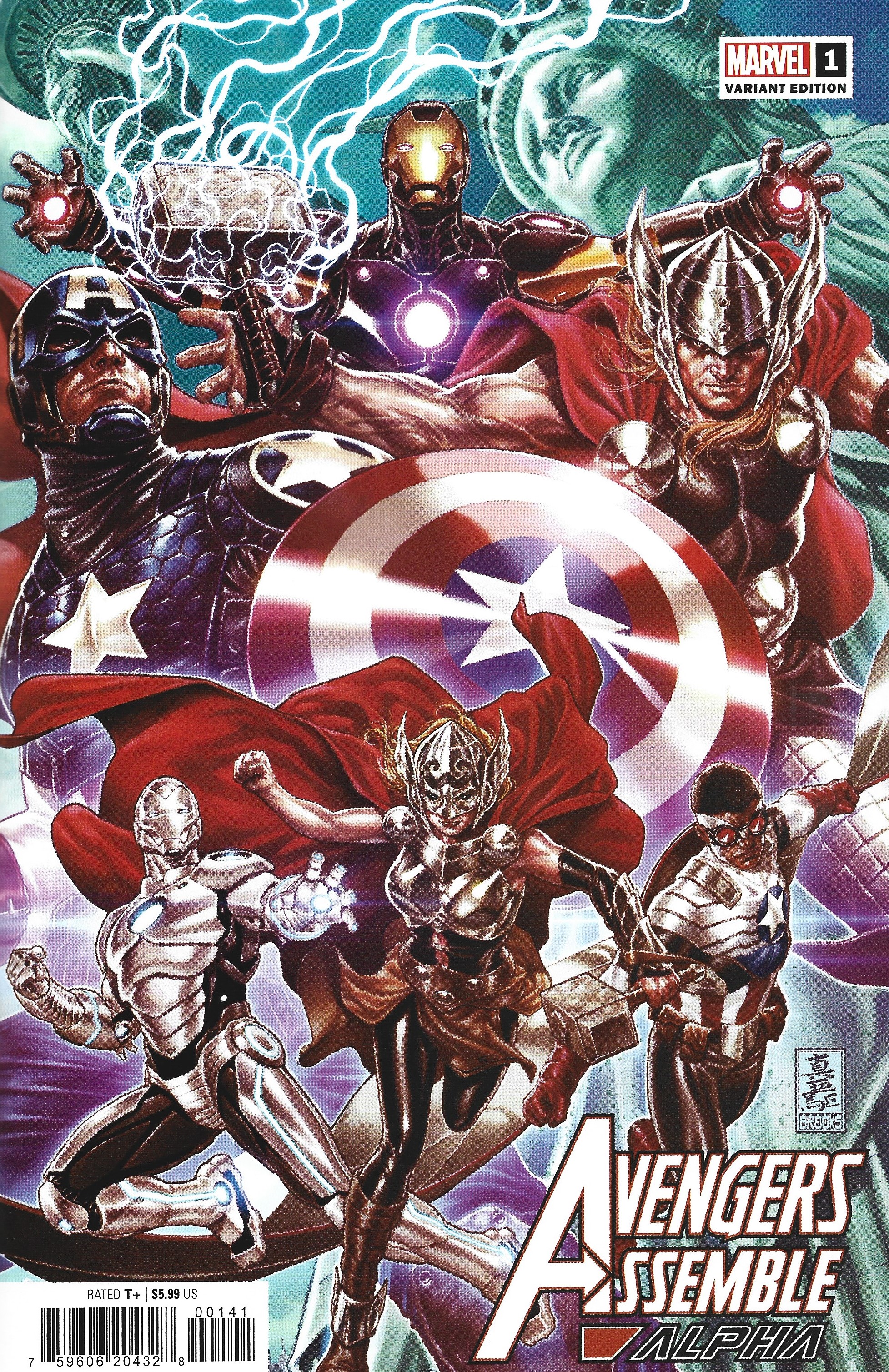 Avengers Assemble Alpha #1 1:50 Mark Brooks Variant Marvel 2022