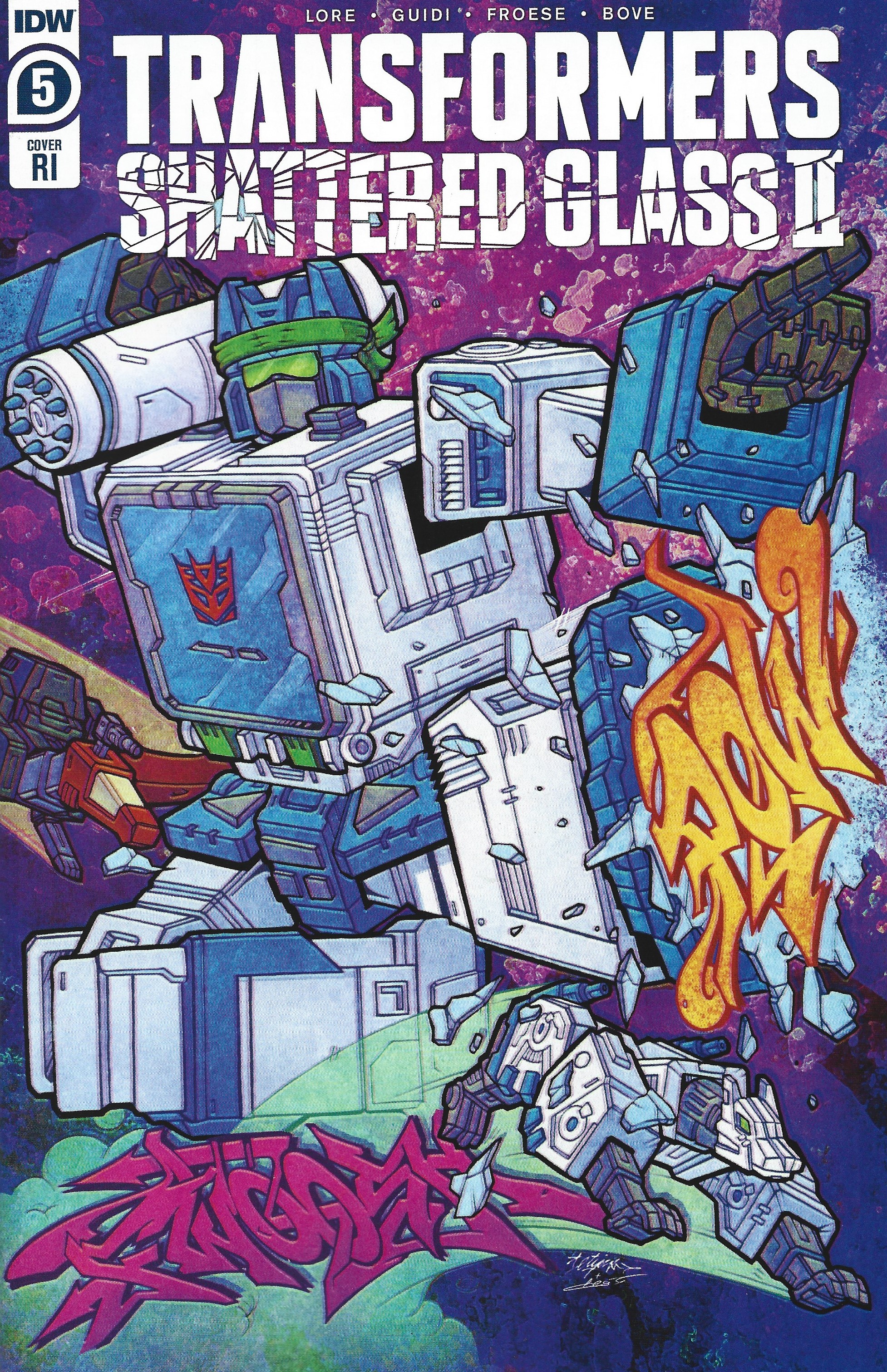 Transformers Shattered Glass II #5 1:10 Mark Maher Variant Soundwave ...