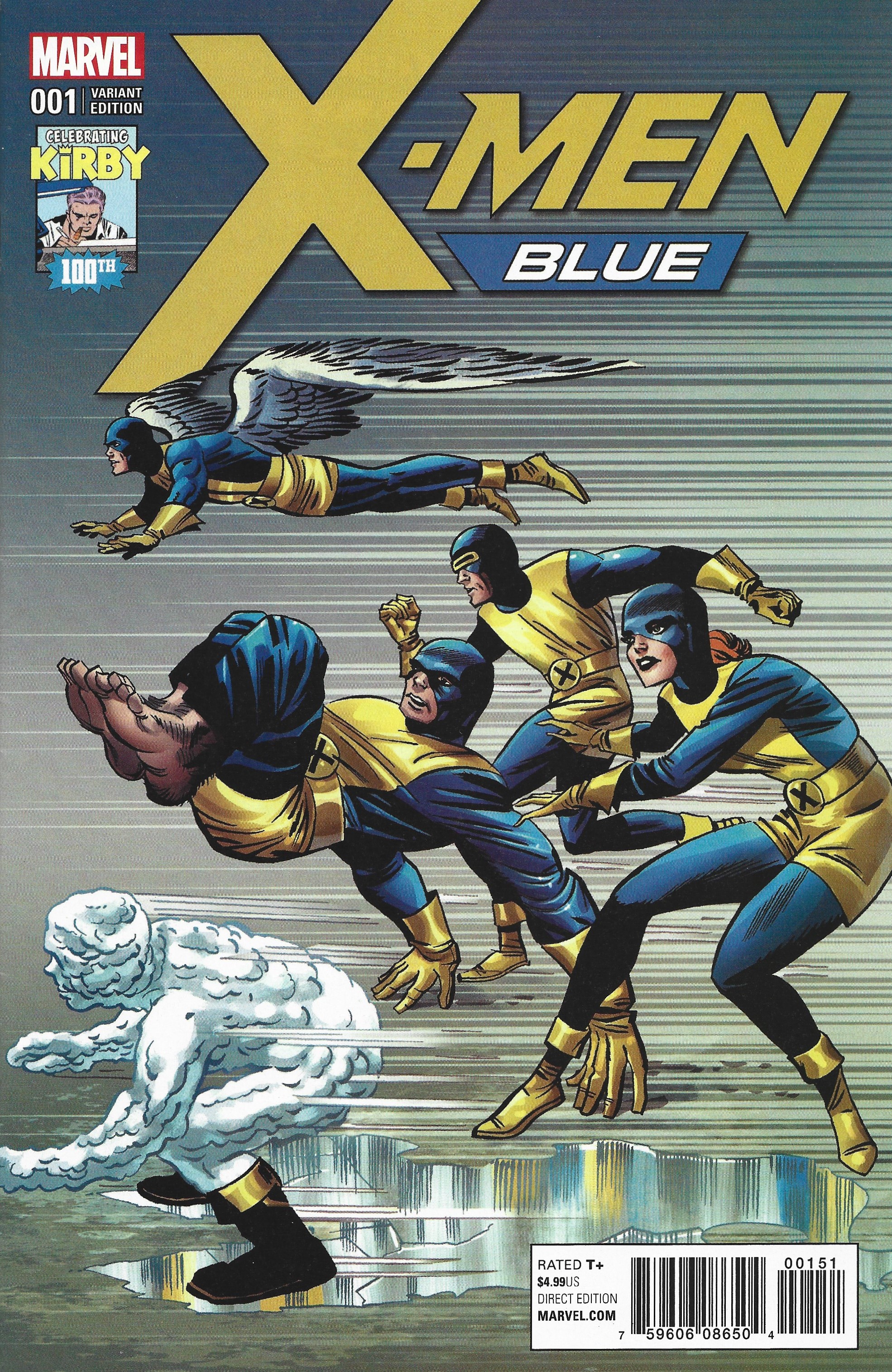 X-Men Blue #1 1:10 Jack Kirby 100th Anniversary Variant Marvel