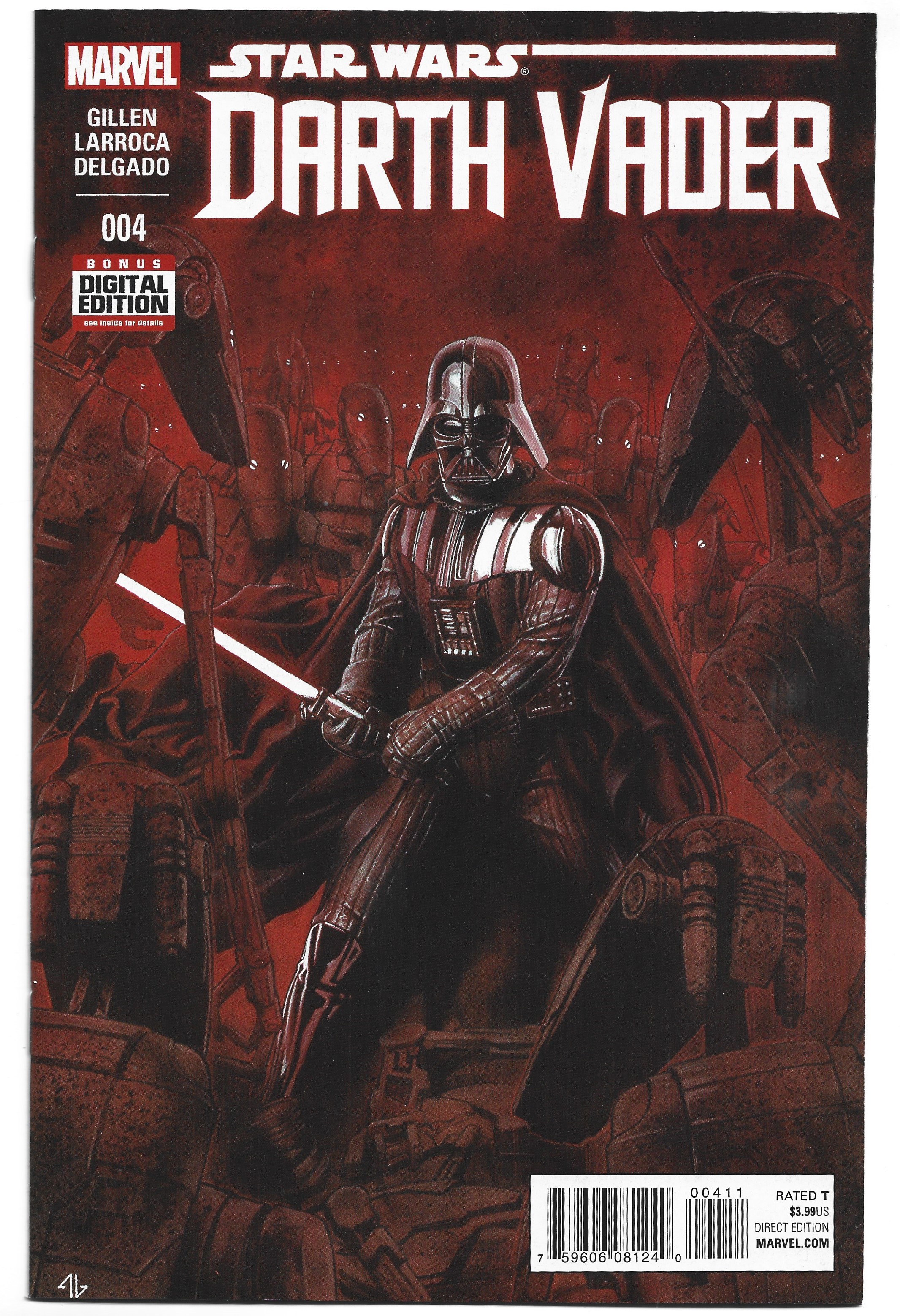 Star Wars Darth Vader #4 Adi Granov 1st Print A Cover Marvel 2015