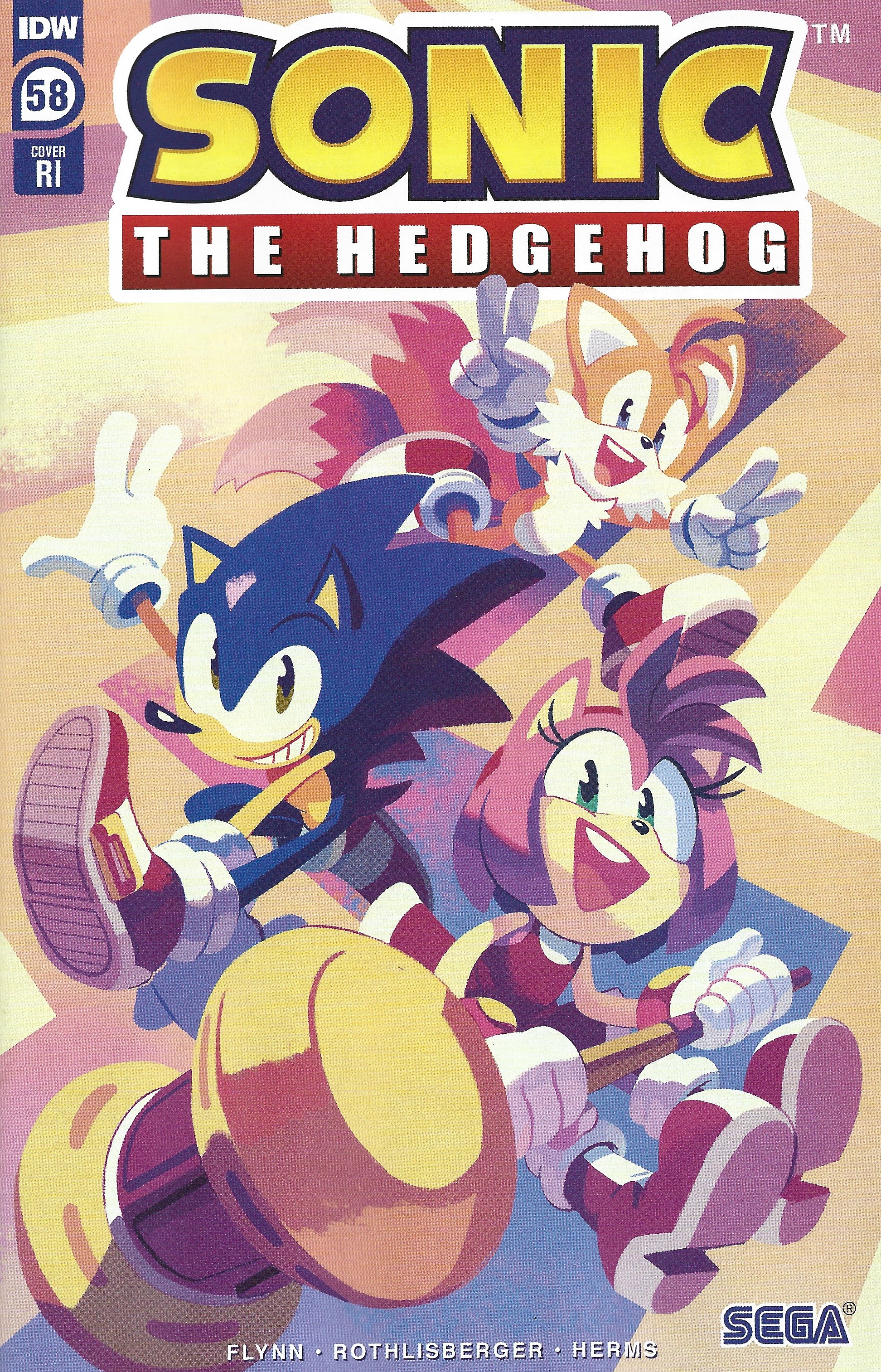 Sonic the Hedgehog #58 1:10 Nathalie Fourdraine Variant IDW 2018 ...