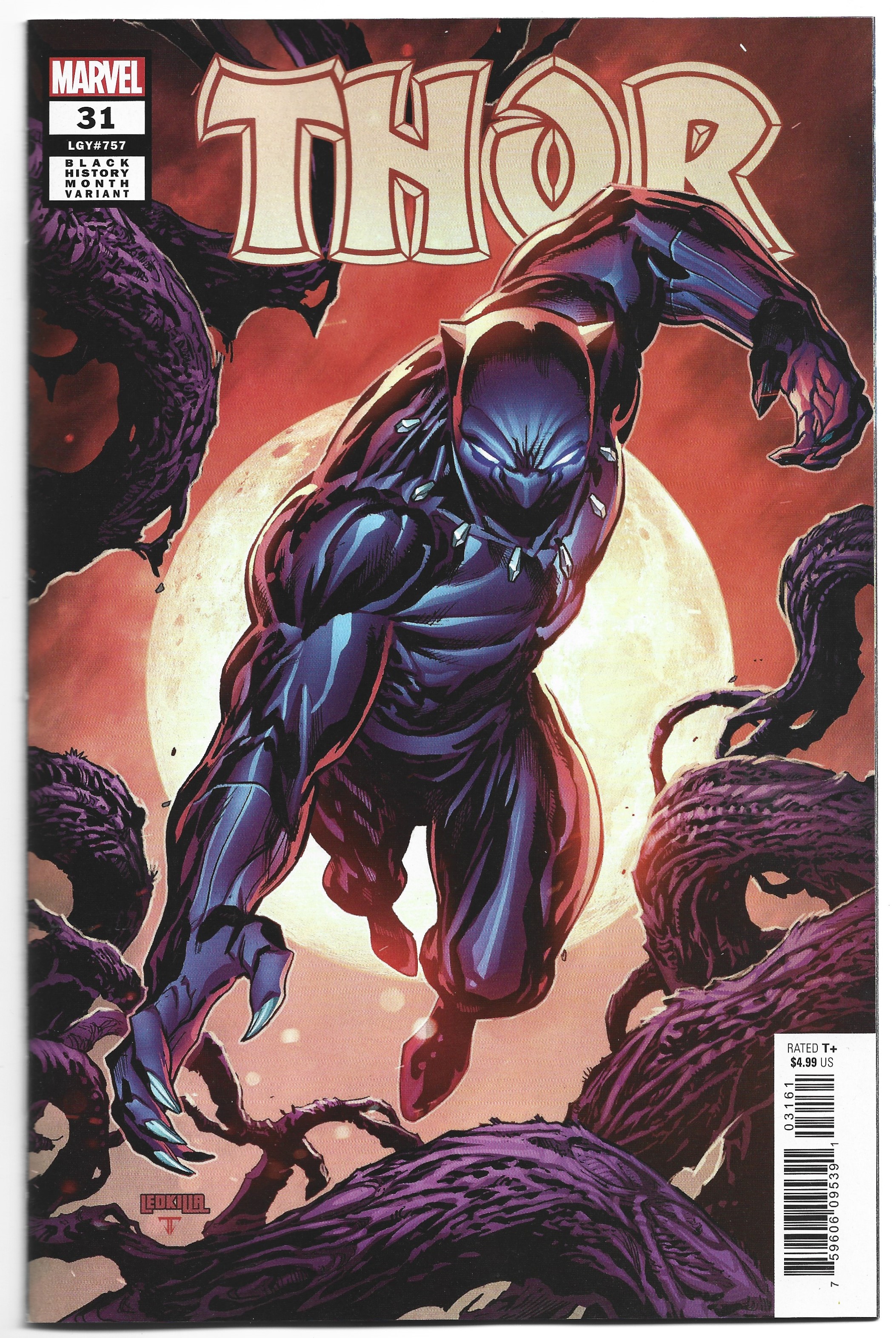 Thor #31 1:100 Ken Lashley Black History Month Variant Black