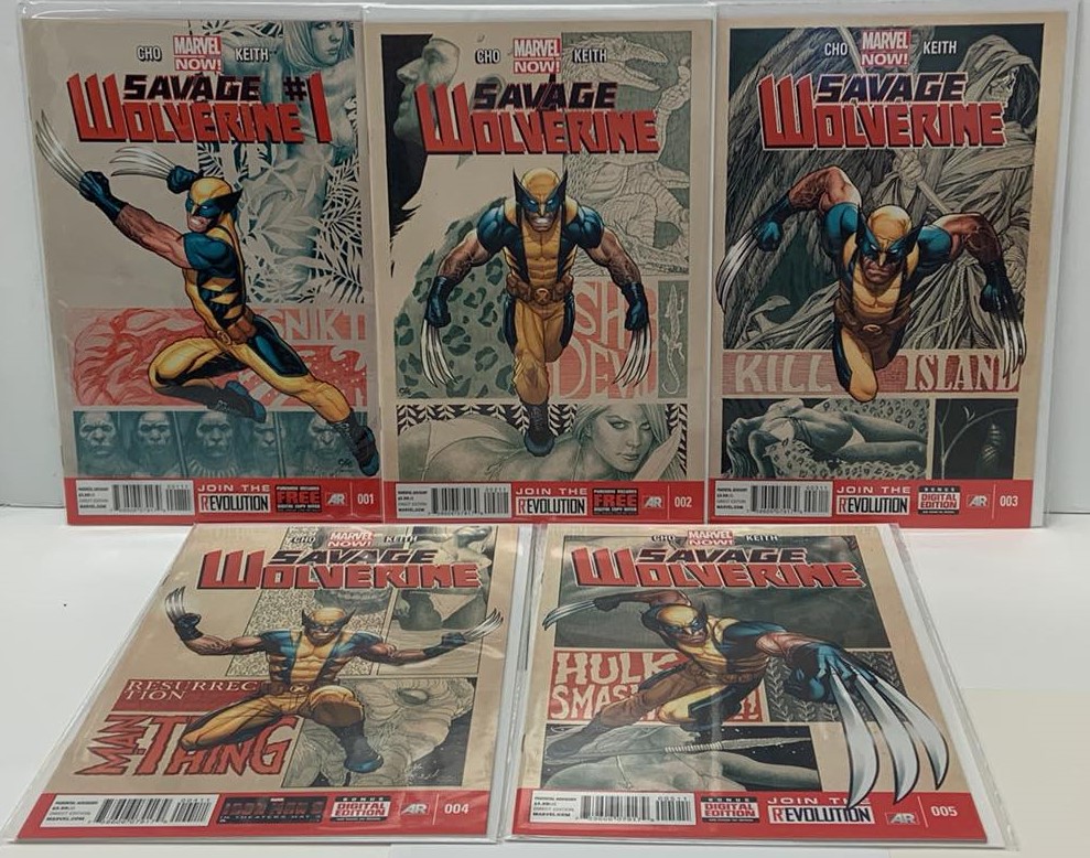 Savage Wolverine #1-5 Complete First Arc Frank Cho Marvel 2013 VF