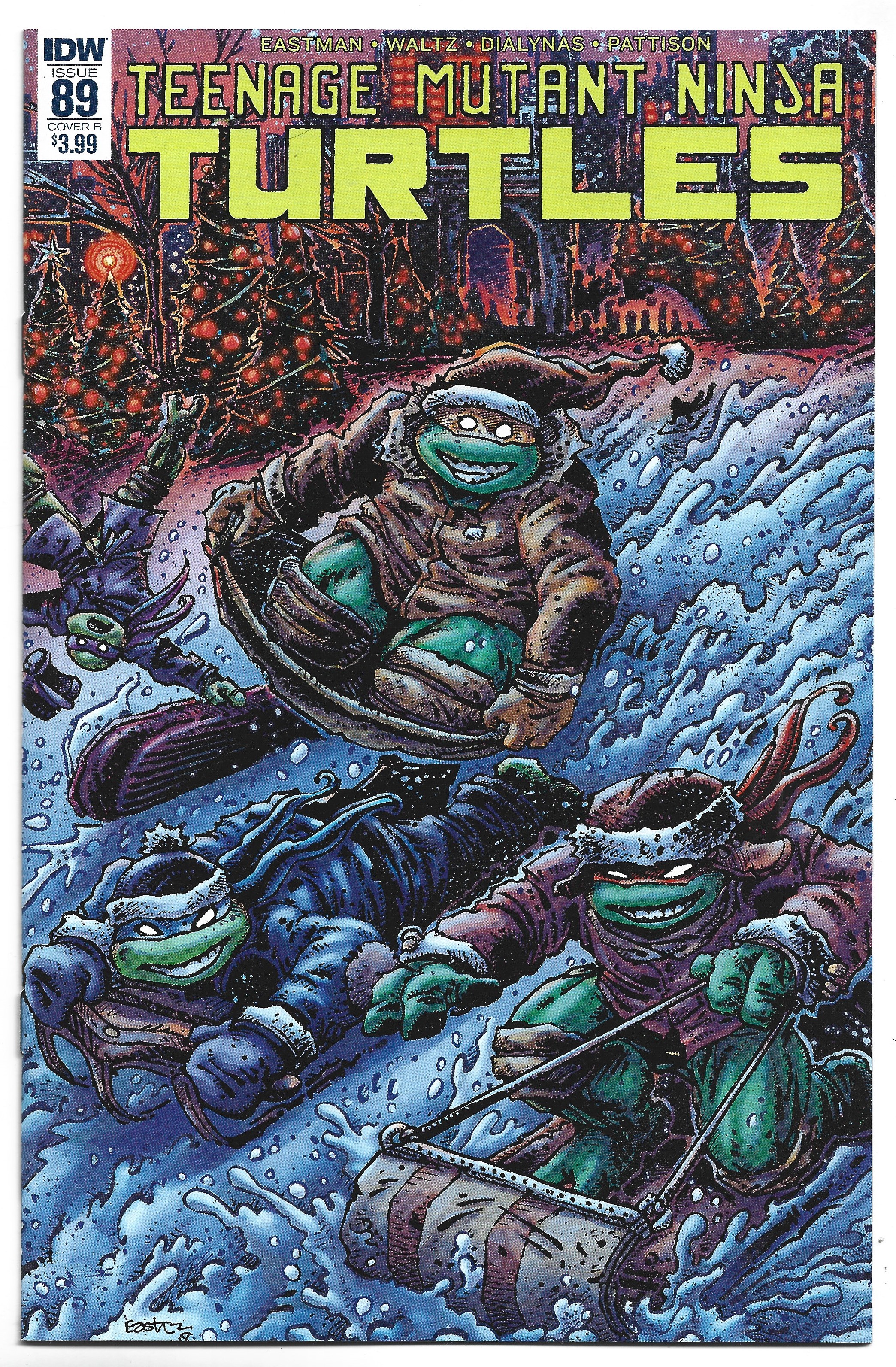 Teenage Mutant Ninja Turtles #89 Kevin Eastman B Cover Variant IDW