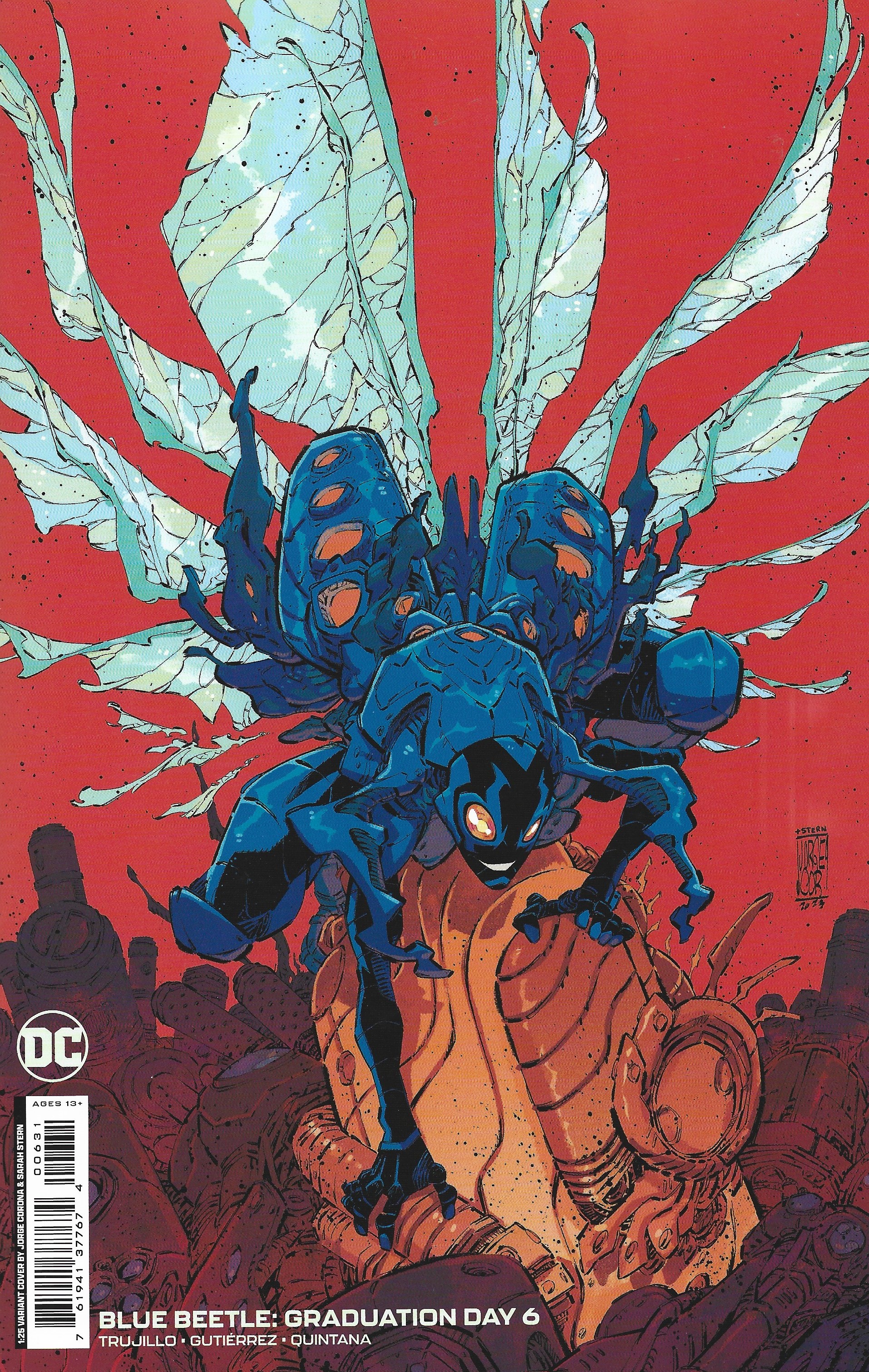 Blue Beetle Graduation Day #6 1:25 Jorge Corona Variant DC 2023 ...