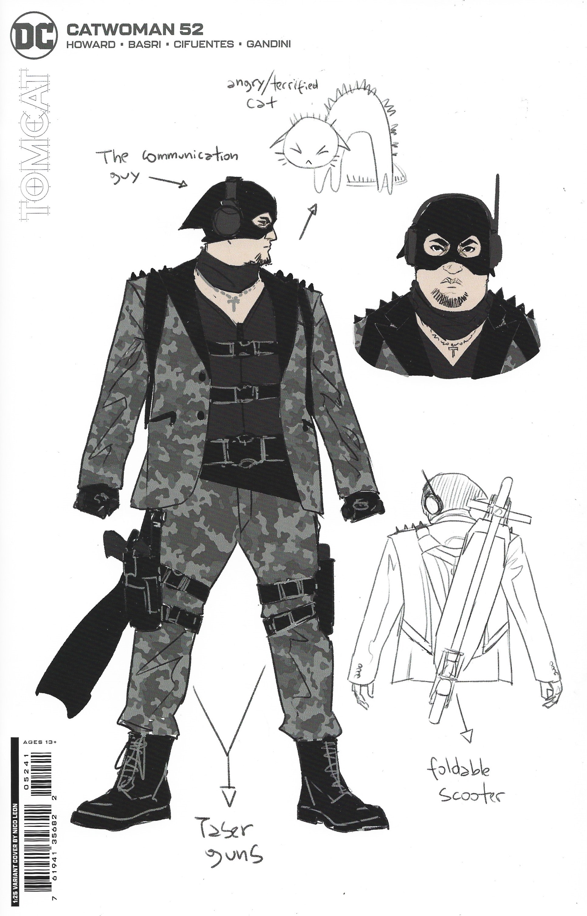 Catwoman #52 1:25 Nico Leon Design Variant Tomcat DC 2018