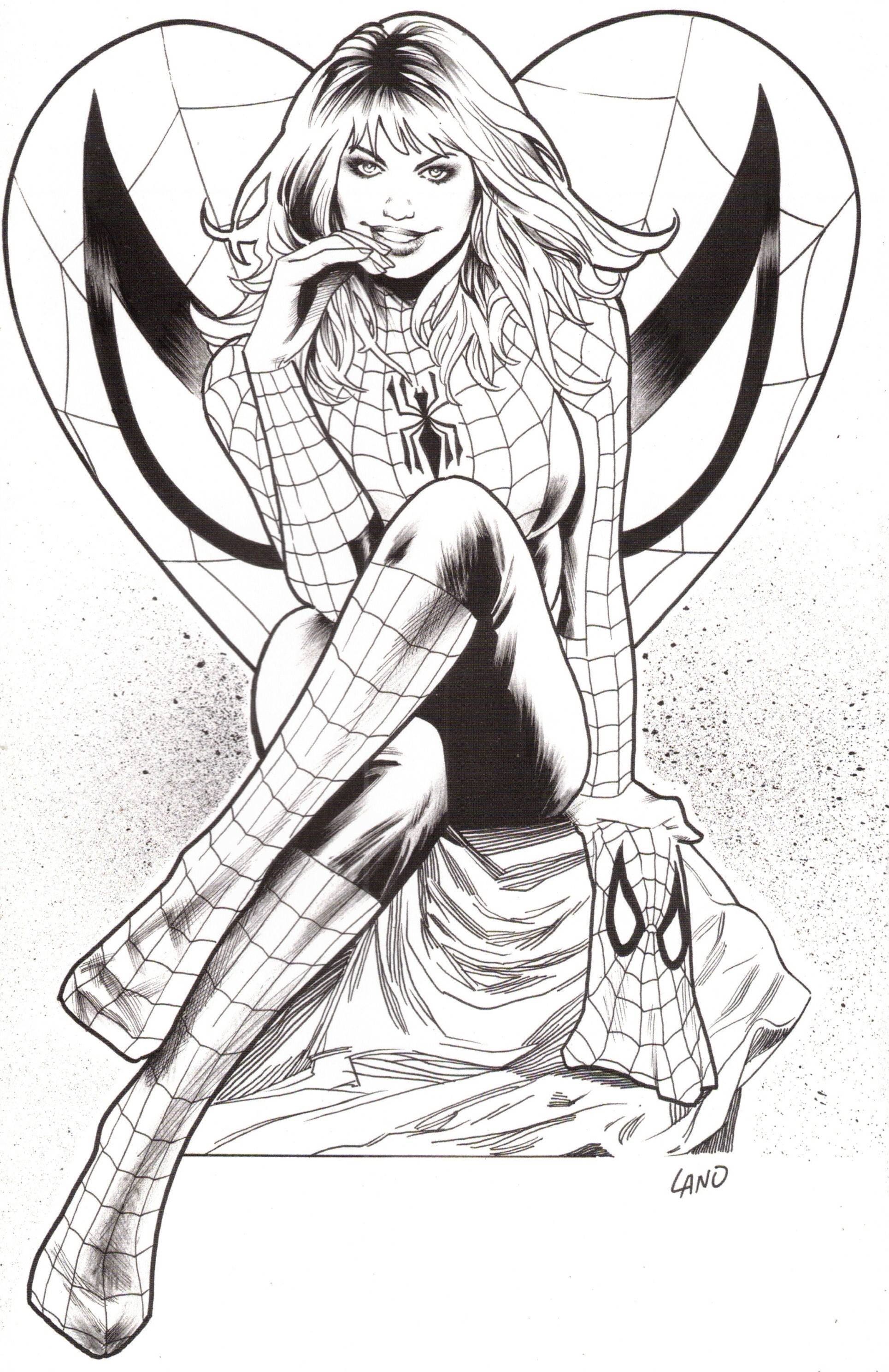 Amazing Spider-Man #25 1:50 Greg Land Mary Jane Sketch Variant