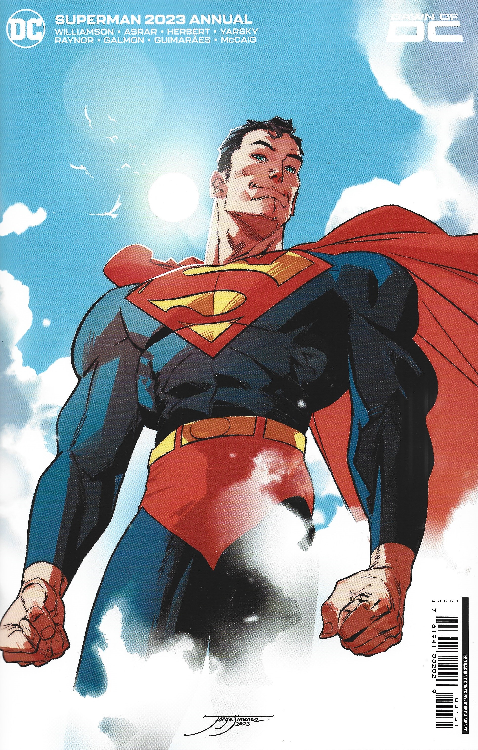 Superman Annual 2023 #1 1:50 Jorge Jimenez Variant DC 2023