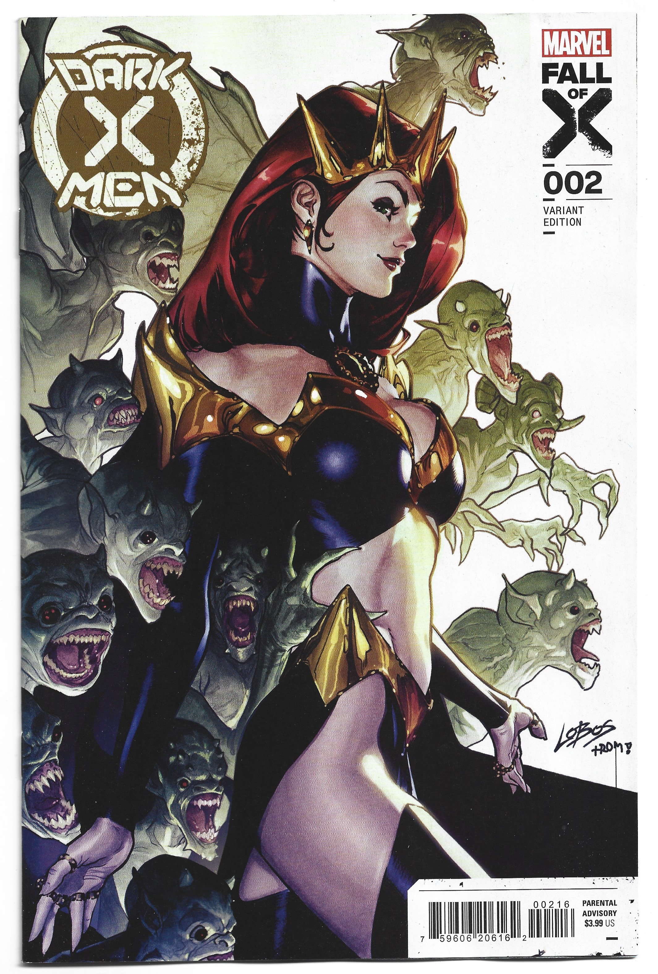 Dark X-Men #2 1:25 Pablo Villalobos Variant Madelyne Pryor Marvel
