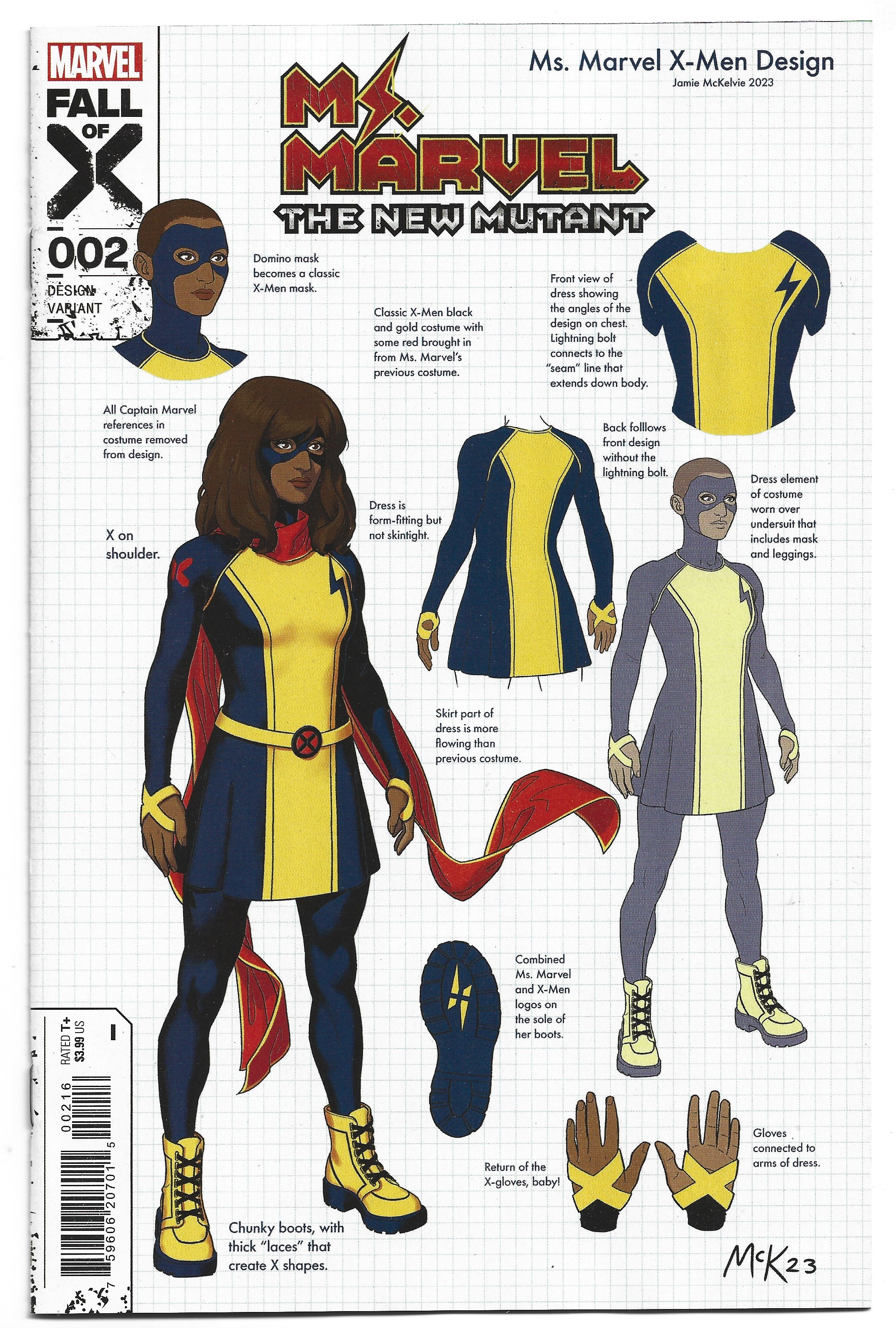 Ms Marvel the New Mutant #2 1:10 Jamie McKelvie Design Variant