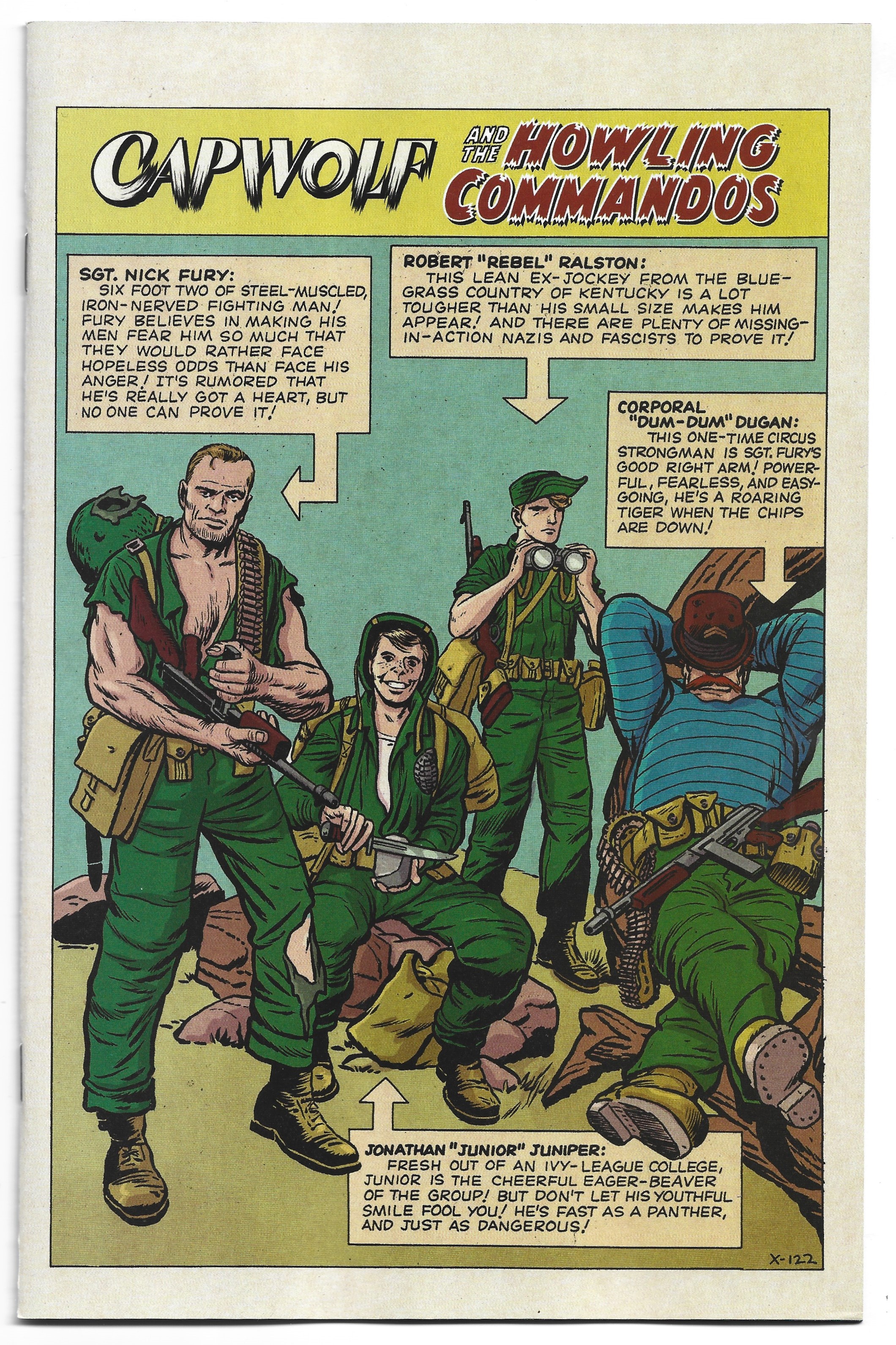 Capwolf and the Howling Commandos #1 1:50 Jack Kirby Variant