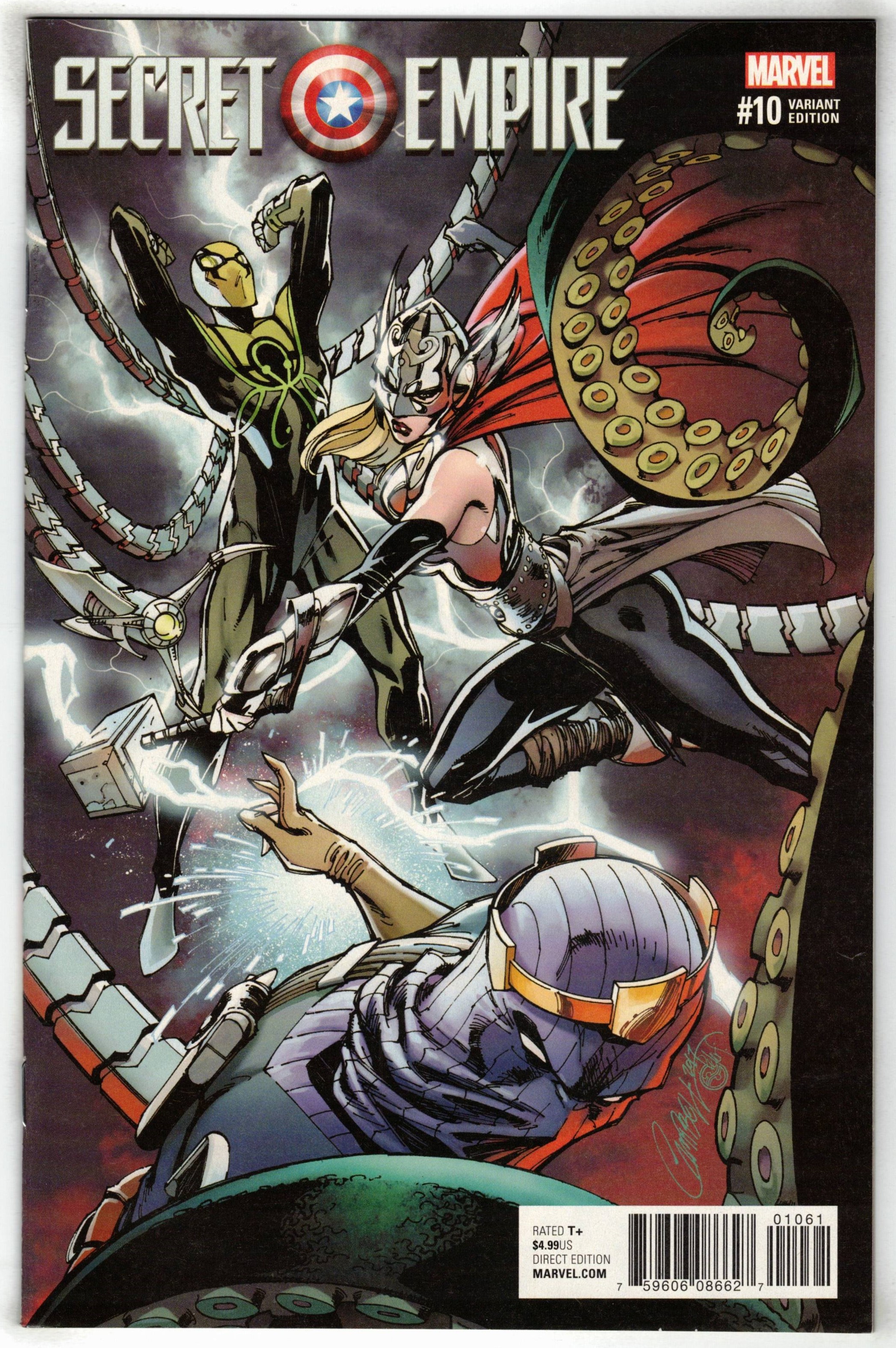 Secret Empire #10 1:50 J Scott Campbell Thor Variant Marvel 2017