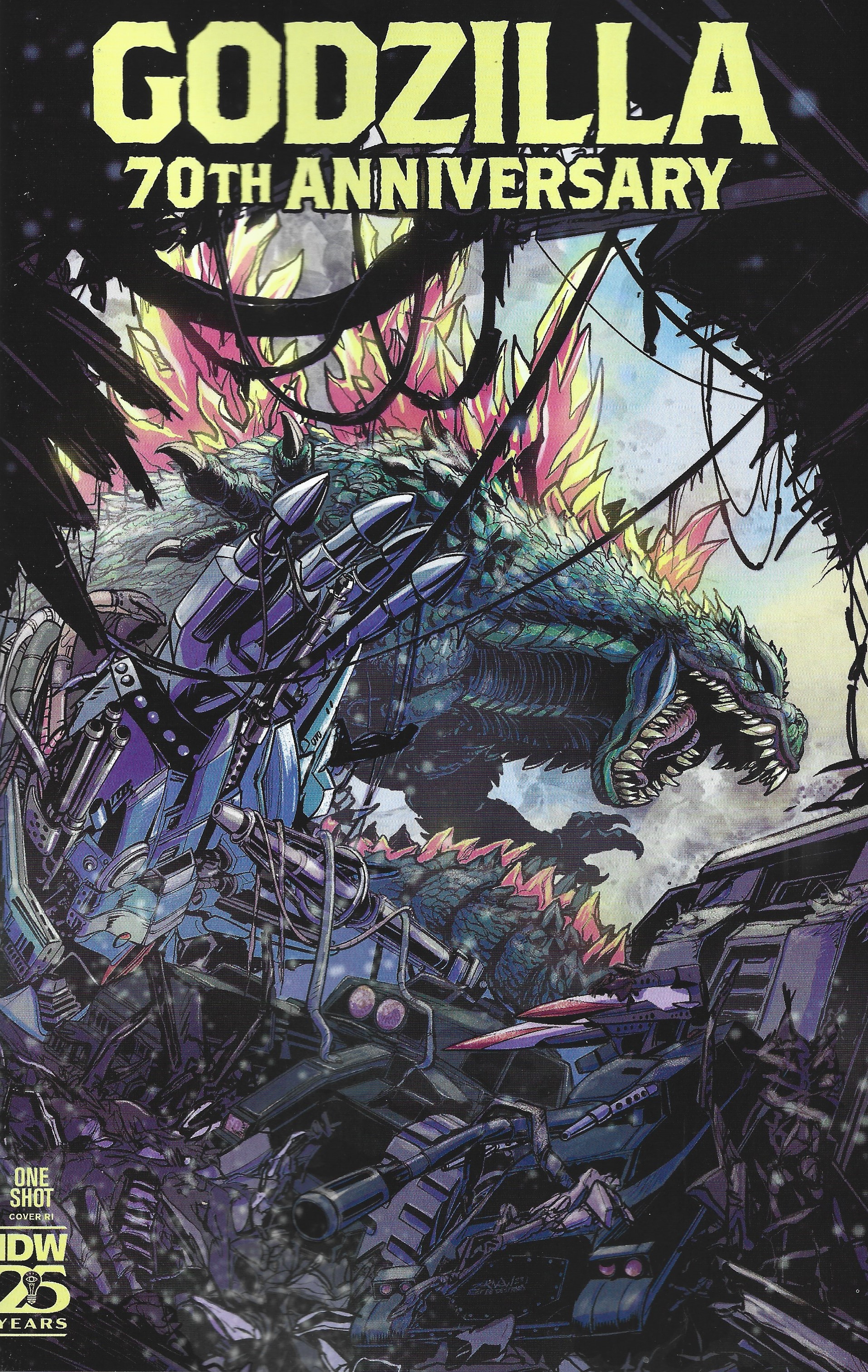 Godzilla 70th Anniversary #1 1:10 Jeffrey Zornow Variant IDW 2024