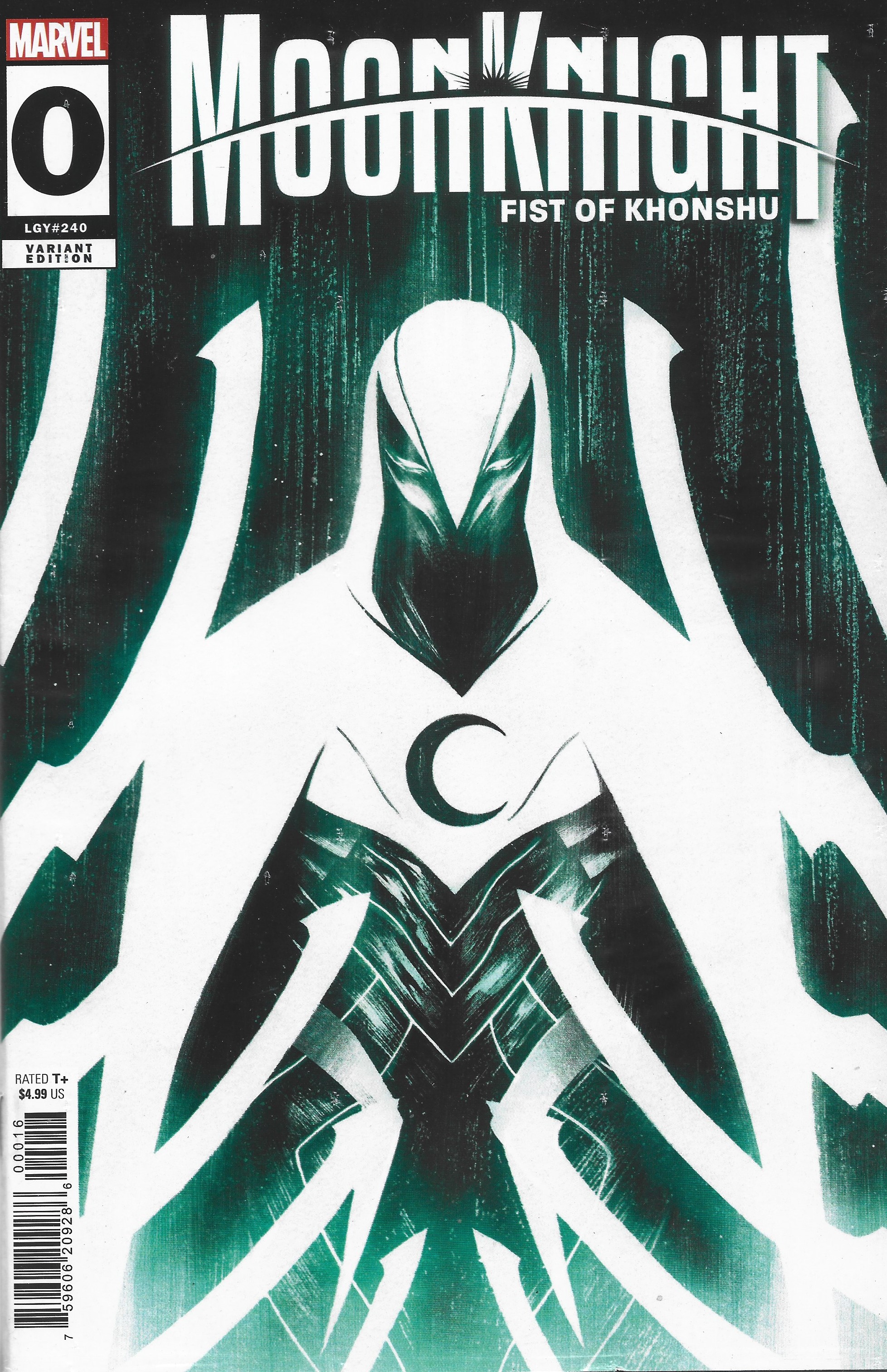 Moon Knight Fist of Khonshu #0 Shadow Drop Variant Marvel 2024