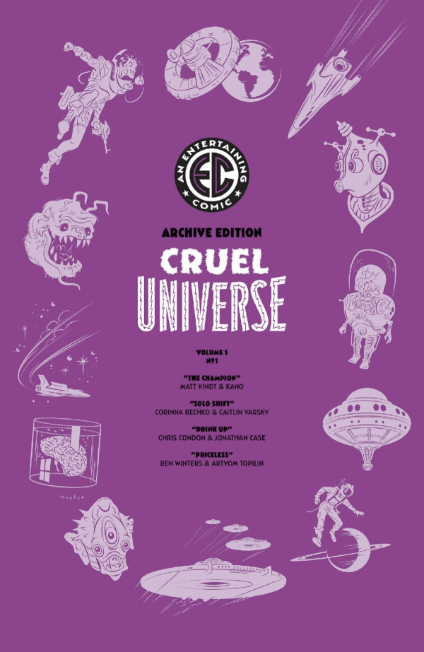 Cruel Universe #1 1:50 Rian Hughes Archive Variant EC Horror Oni Press 2024