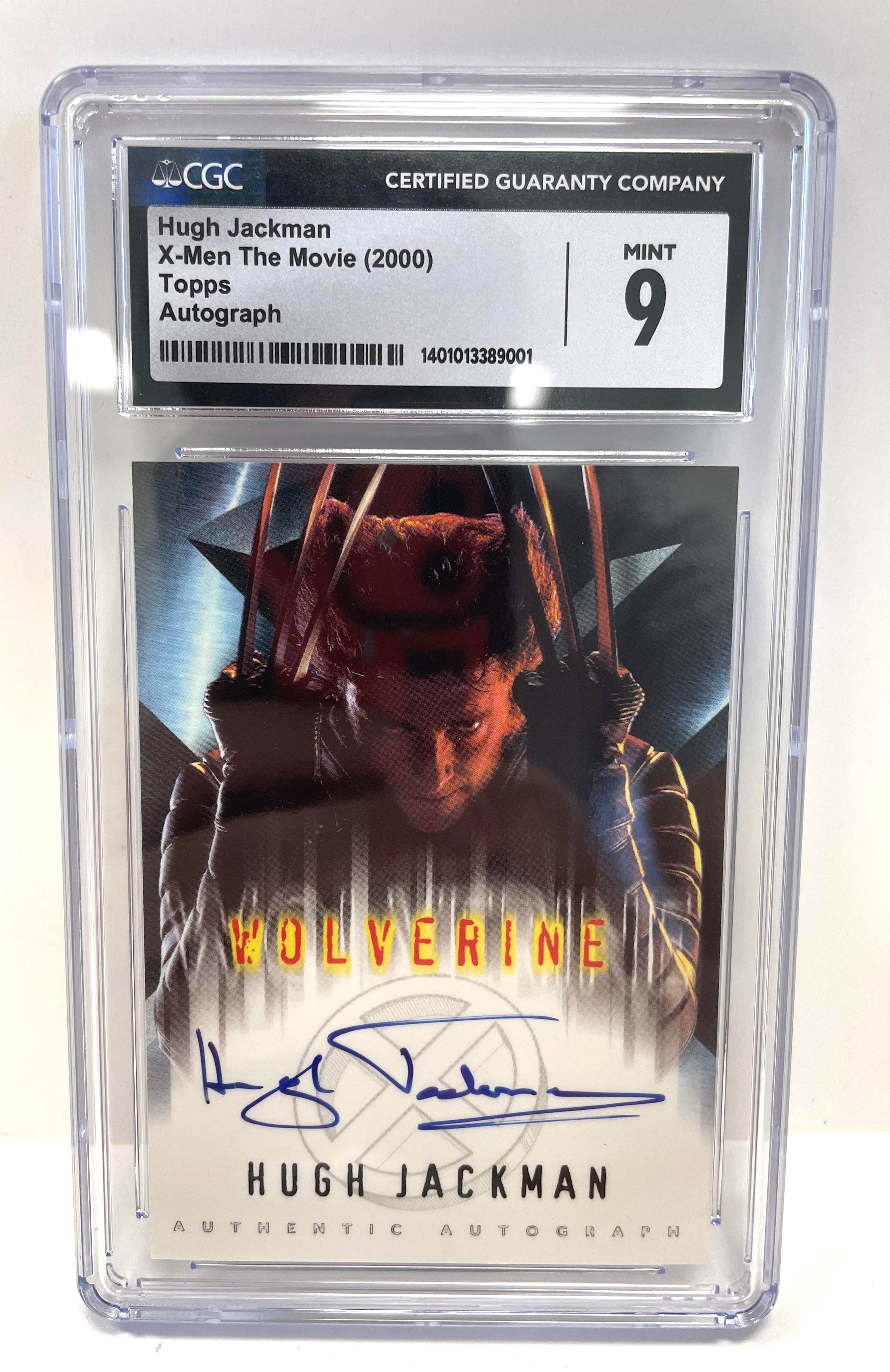 X-Men the Movie Hugh Jackman Signed Wolverine Autographed Card CGC