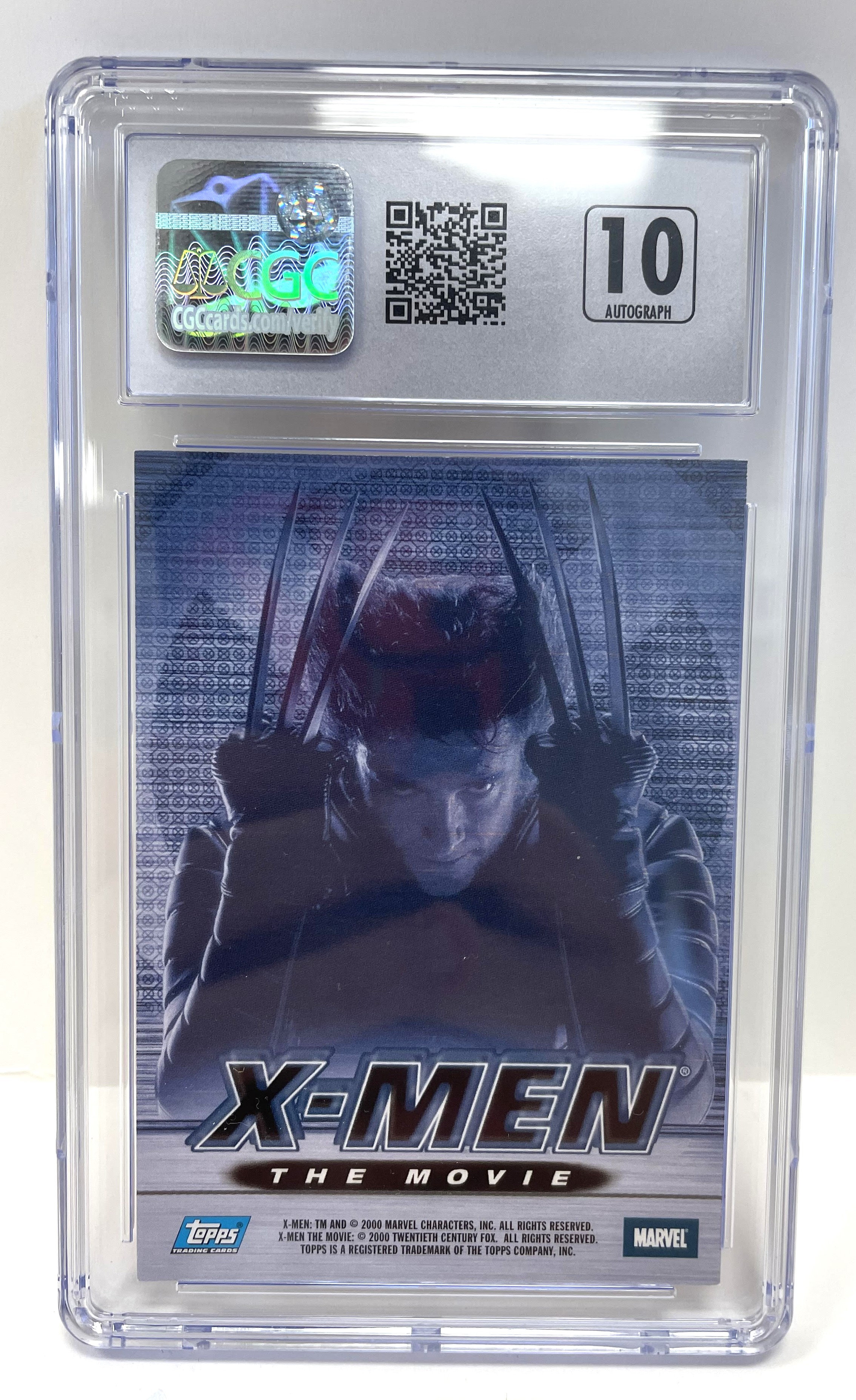 X-Men the Movie Hugh Jackman Signed Wolverine Autographed Card CGC