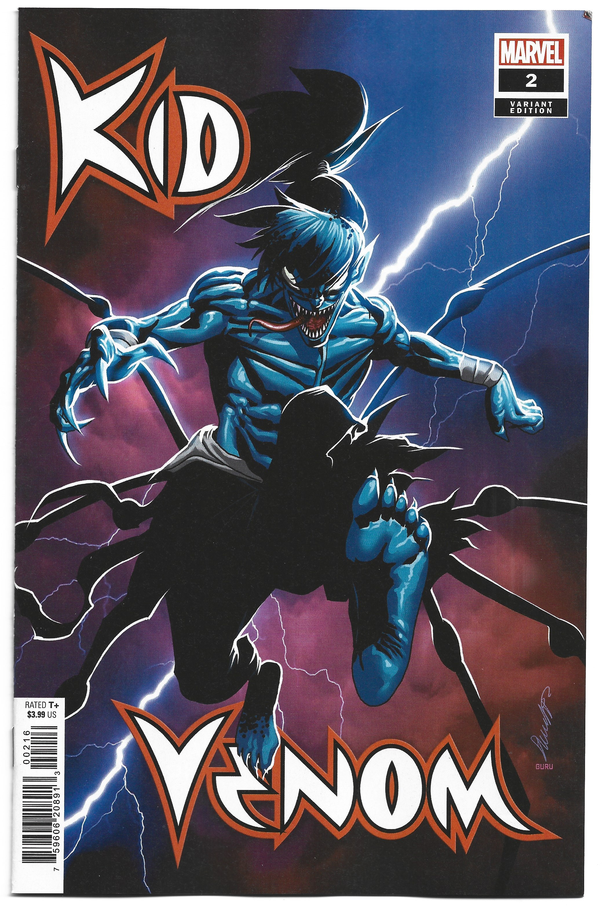 Kid Venom #2 1:25 Salvador Larroca Variant Marvel 2024 VF/NM