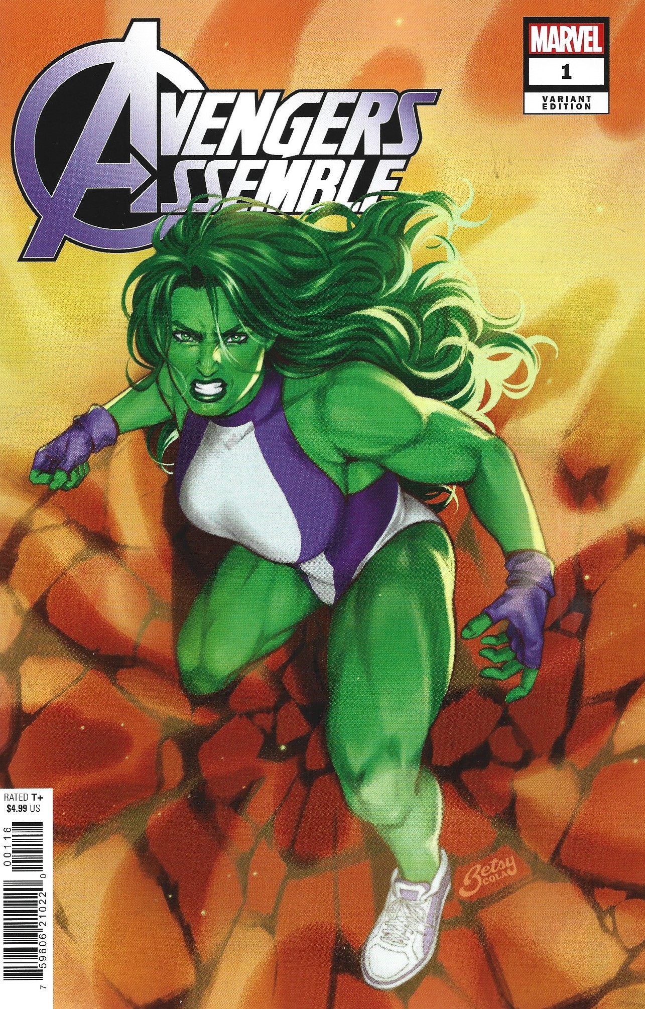 Avengers Assemble #1 1:25 Betsy Cola Variant She-Hulk Marvel 2024