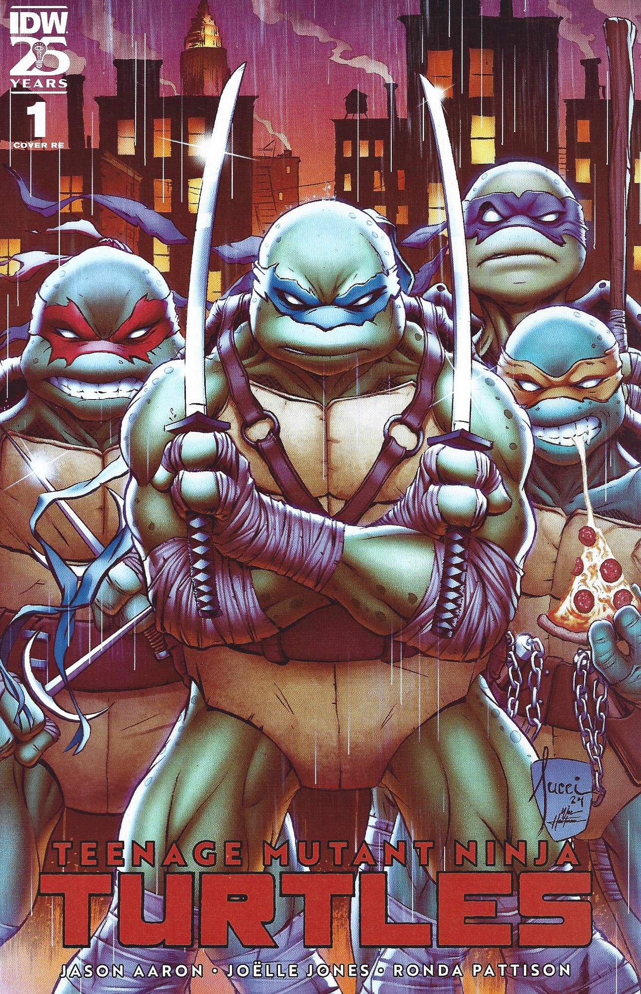 Teenage Mutant Ninja Turtles #1 SDCC Billy Tucci PX Variant IDW