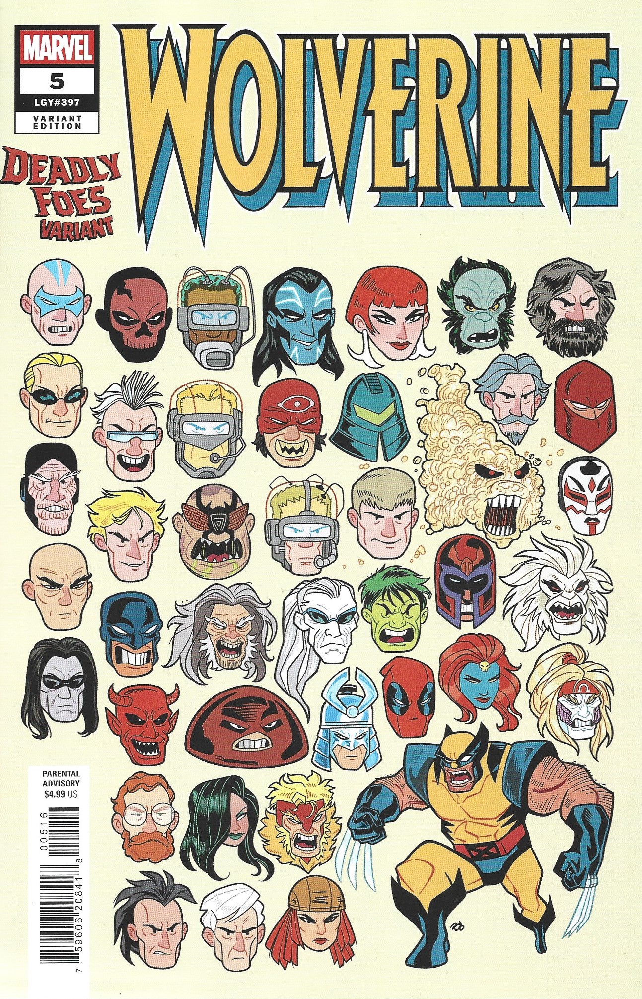 Wolverine #5 1:25 Dave Bardin Deadly Foes Variant Marvel 2025