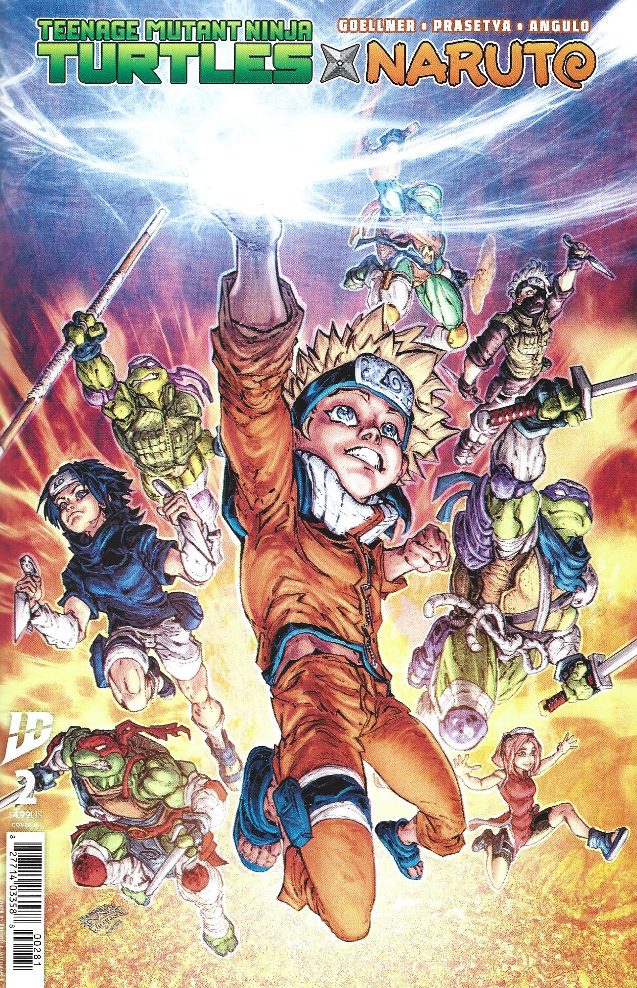 Teenage Mutant Ninja Turtles x Naruto #2 1:100 Williams Variant