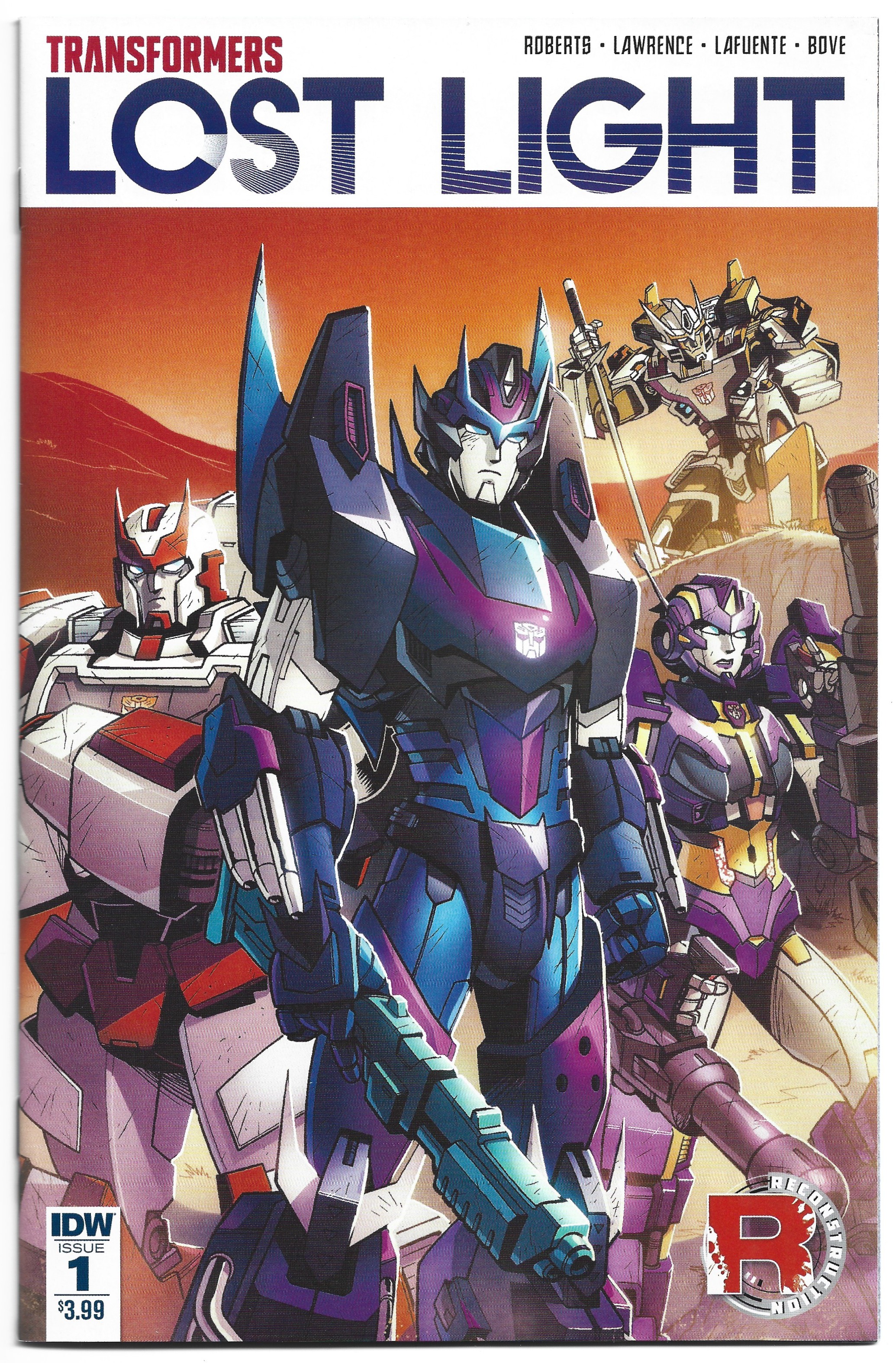 Transformers Lost Light #1 Jack Lawrence A Cover IDW 2016 VF/NM