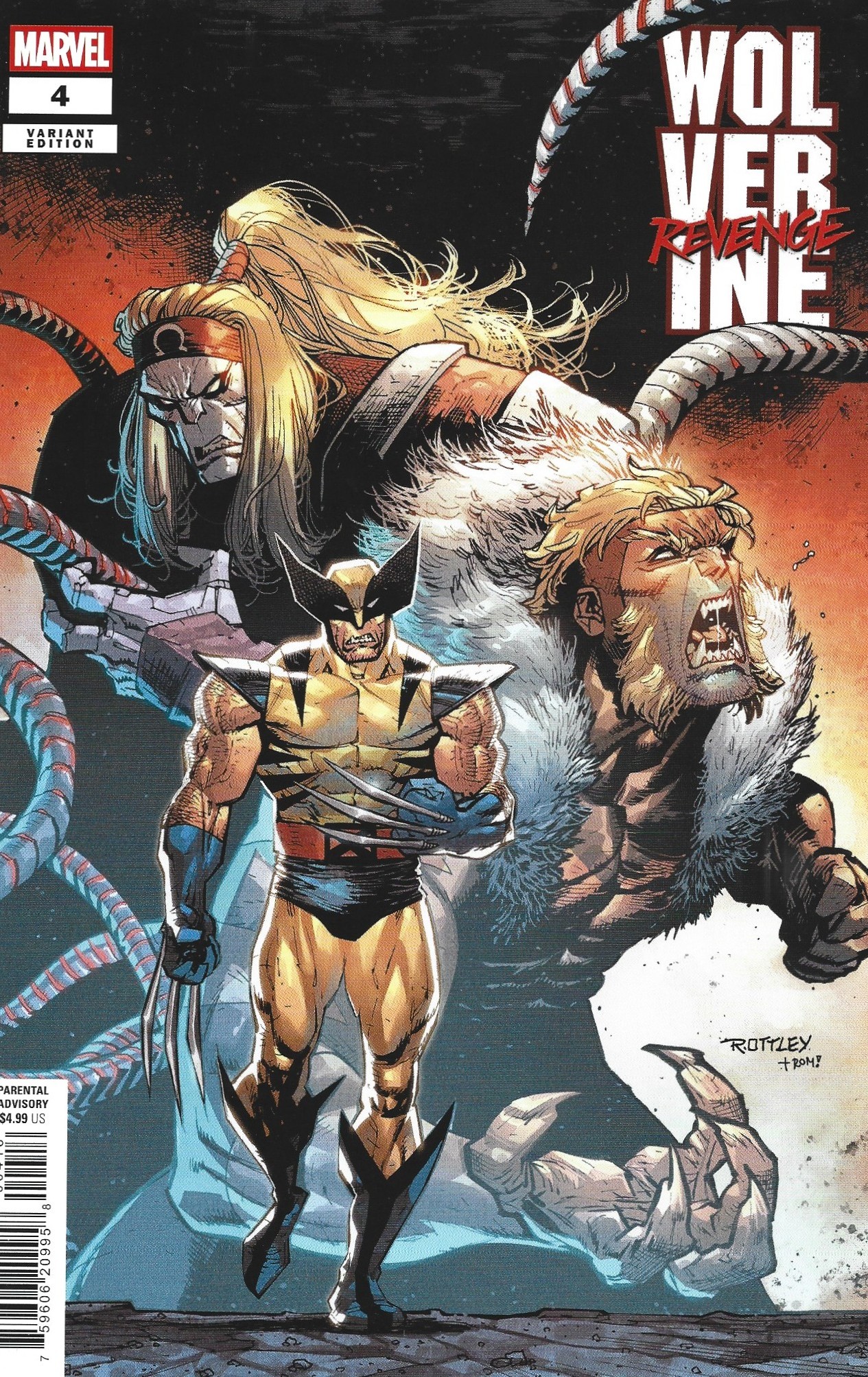 Wolverine Revenge #4 1:25 Ryan Ottley Variant Marvel 2024
