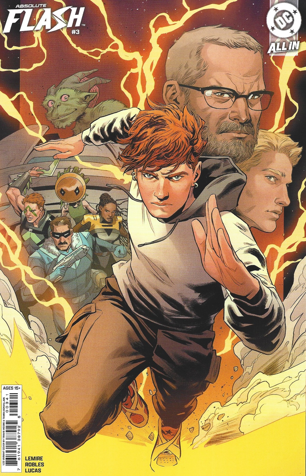 Absolute Flash #3 1:25 Travis Moore Variant DC 2025 Lemire