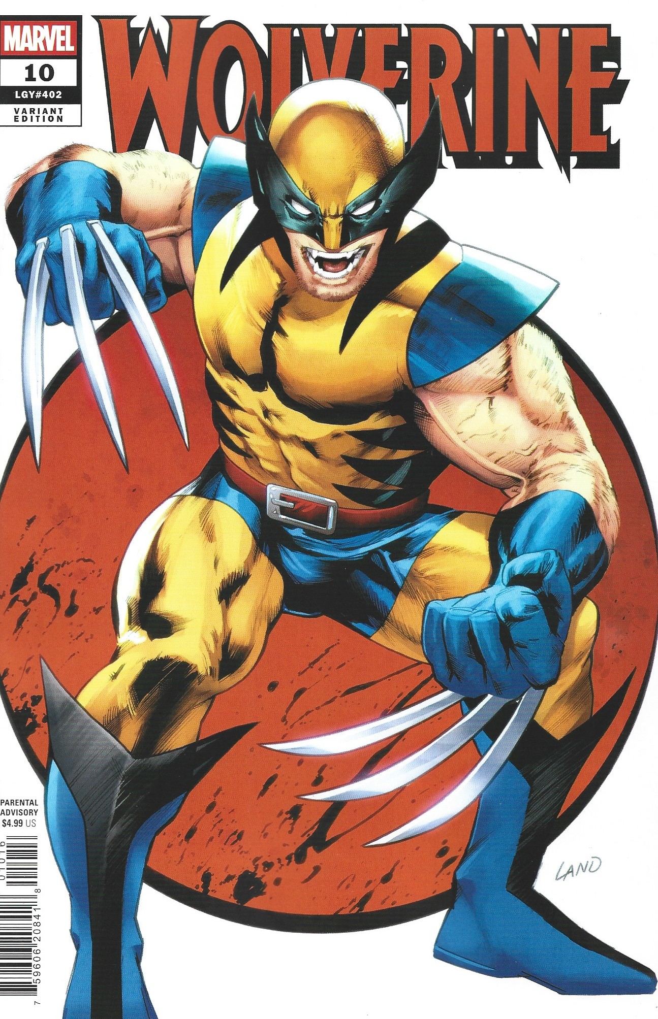 Wolverine #10 1:25 Greg Land Variant Marvel 2024 – Ultimate Comics