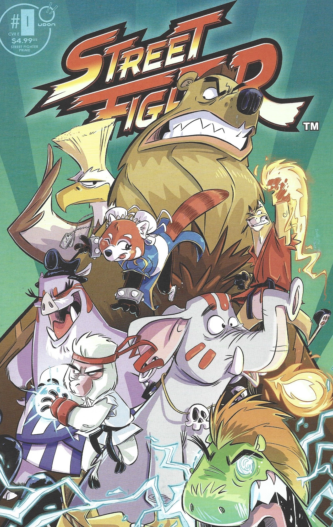 Street Fighter Prime #0 1:5 Dax Gordine Variant Udon 2025