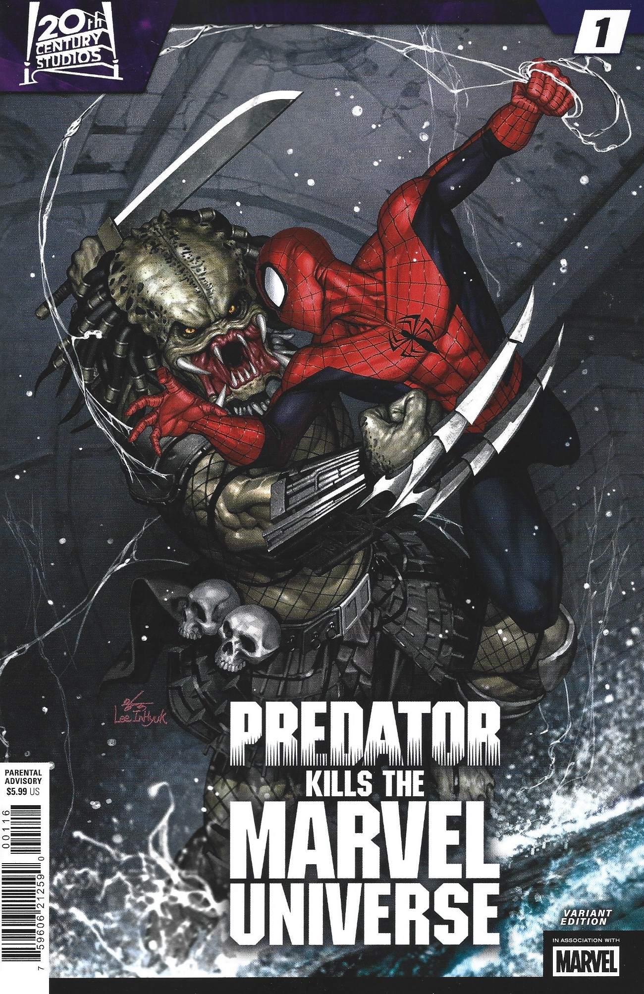 Predator Kills the Marvel Universe #1 1:25 InHyuk Lee Variant
