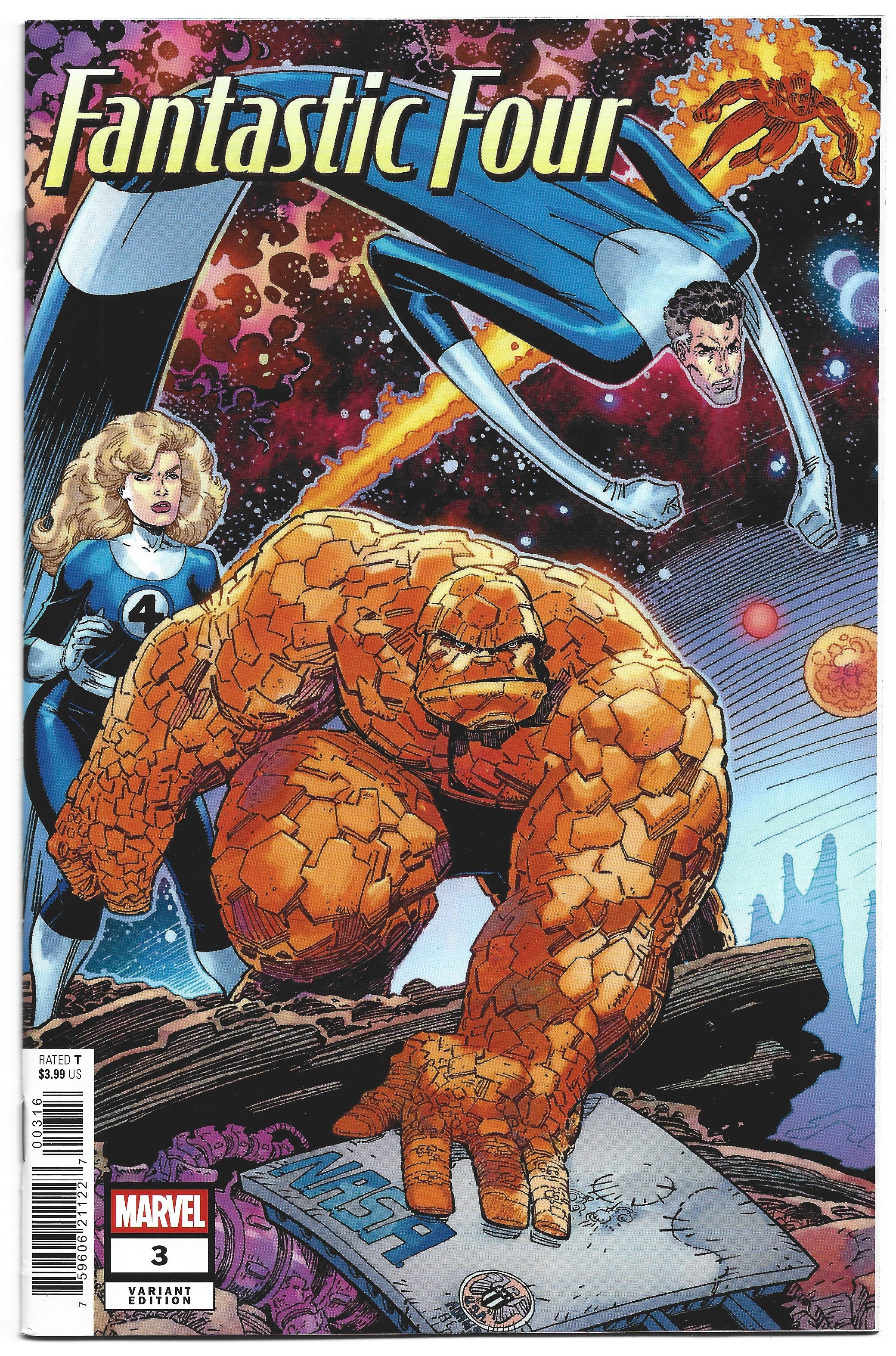 Fantastic Four #3 1:50 Arthur Adams Hidden Gem Variant Marvel 2025 VF/NM
