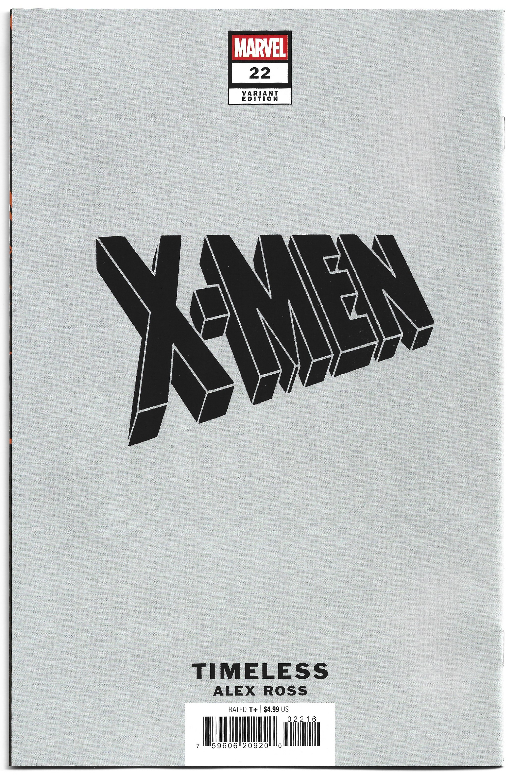 X-Men #22 1:100 Alex Ross Timeless Sketch Variant Thunderbird