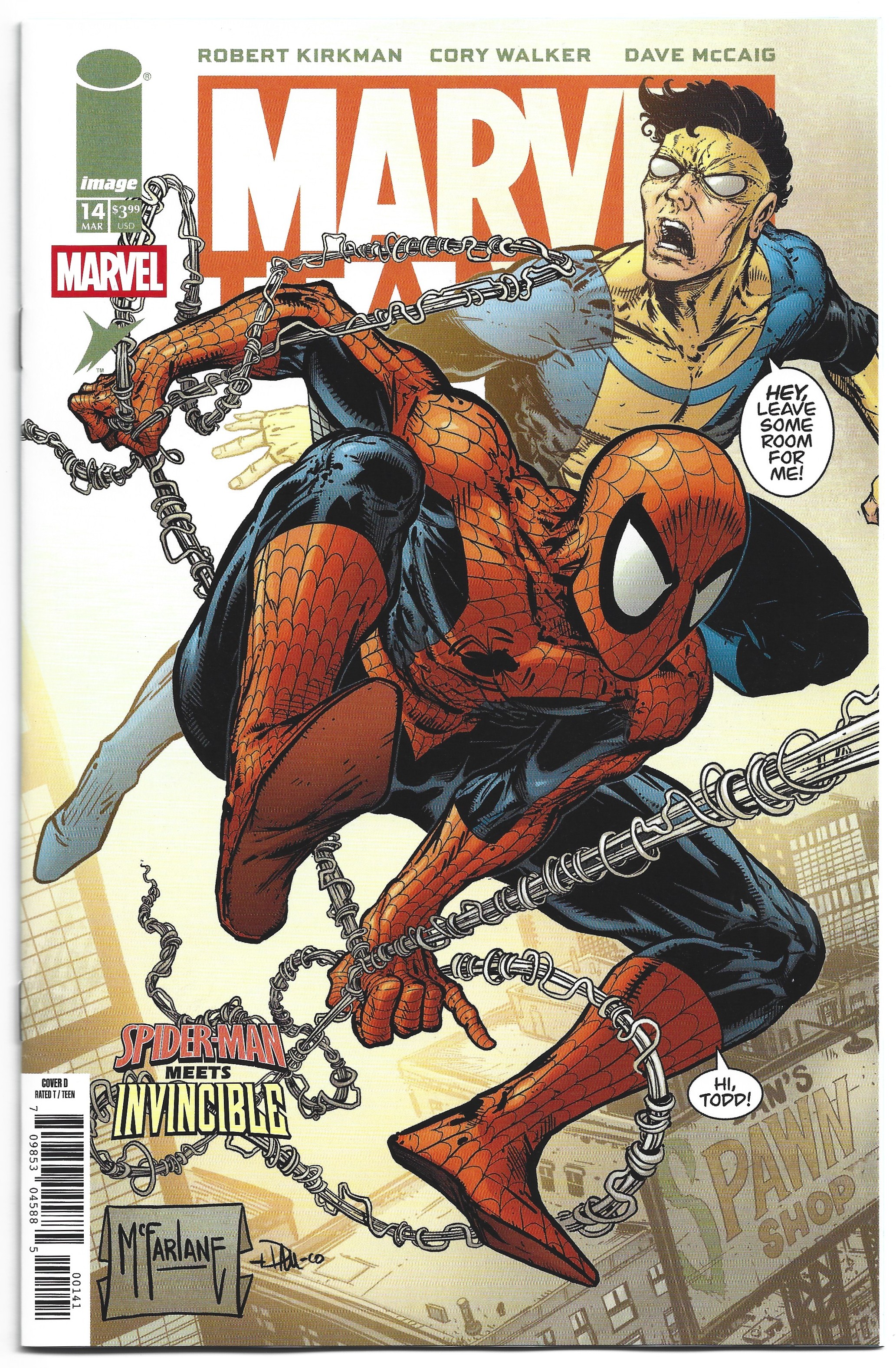 Marvel Team-Up #14 Facsimile Edition McFarlane Variant Invincible