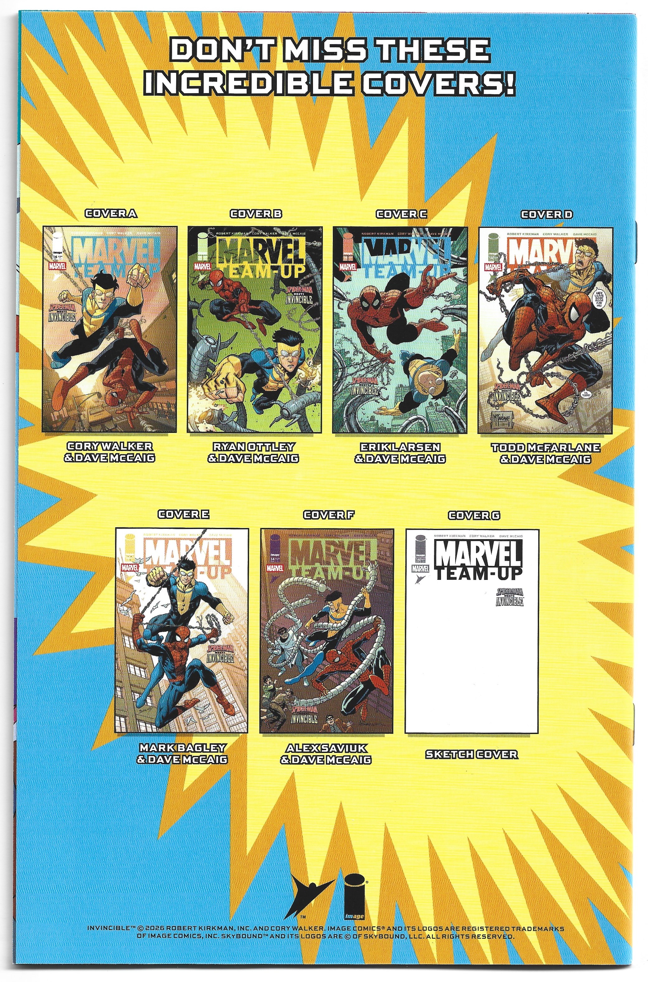 Marvel Team-Up #14 Facsimile Edition McFarlane Variant Invincible