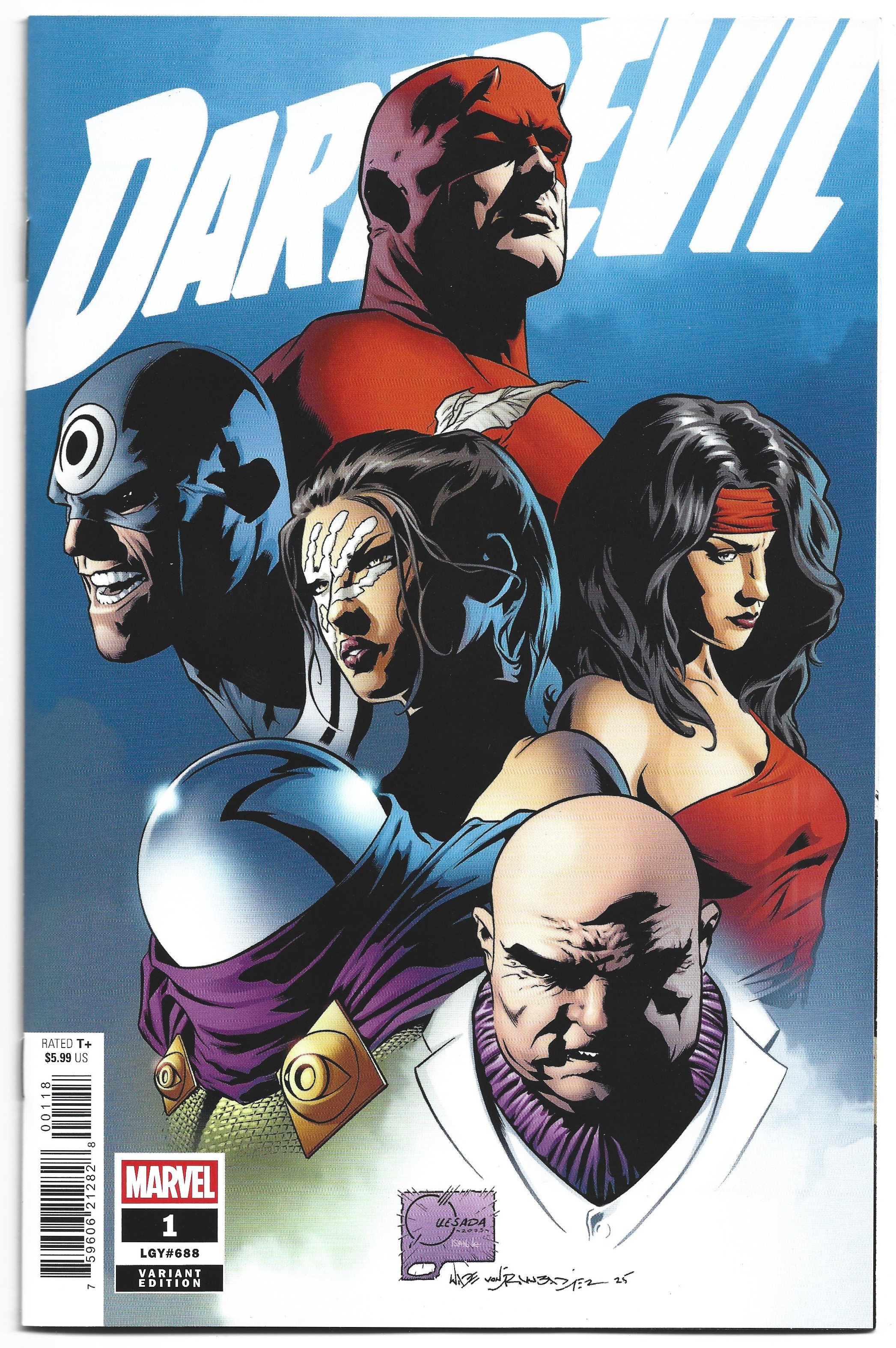Daredevil #1 1:1000 Joe Quesada Variant Marvel 2026 Stephanie