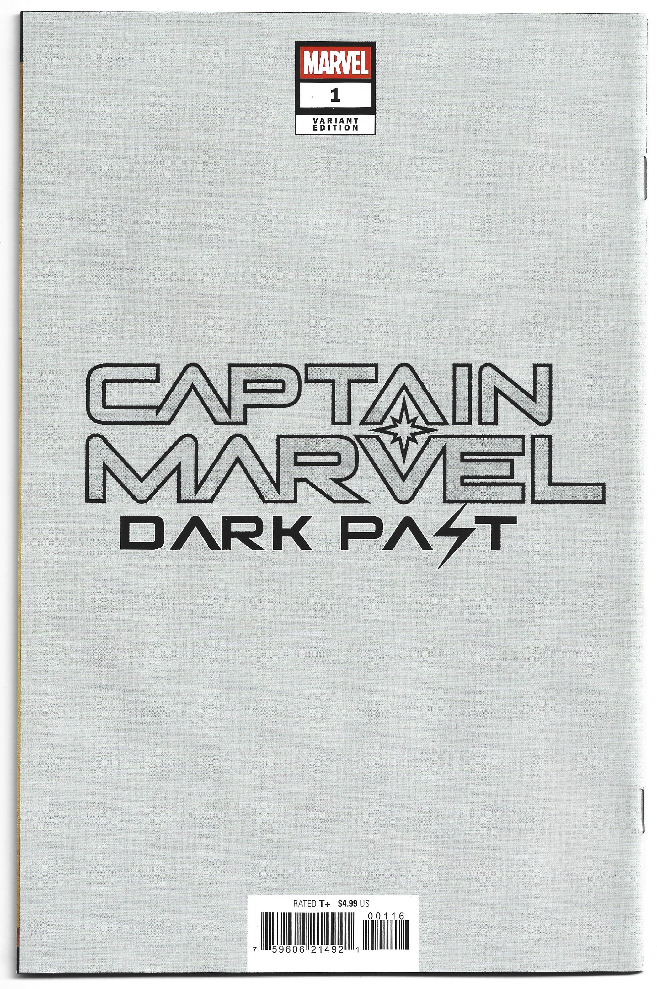 Captain Marvel Dark Past #1 1:100 J Scott Campbell Virgin Var