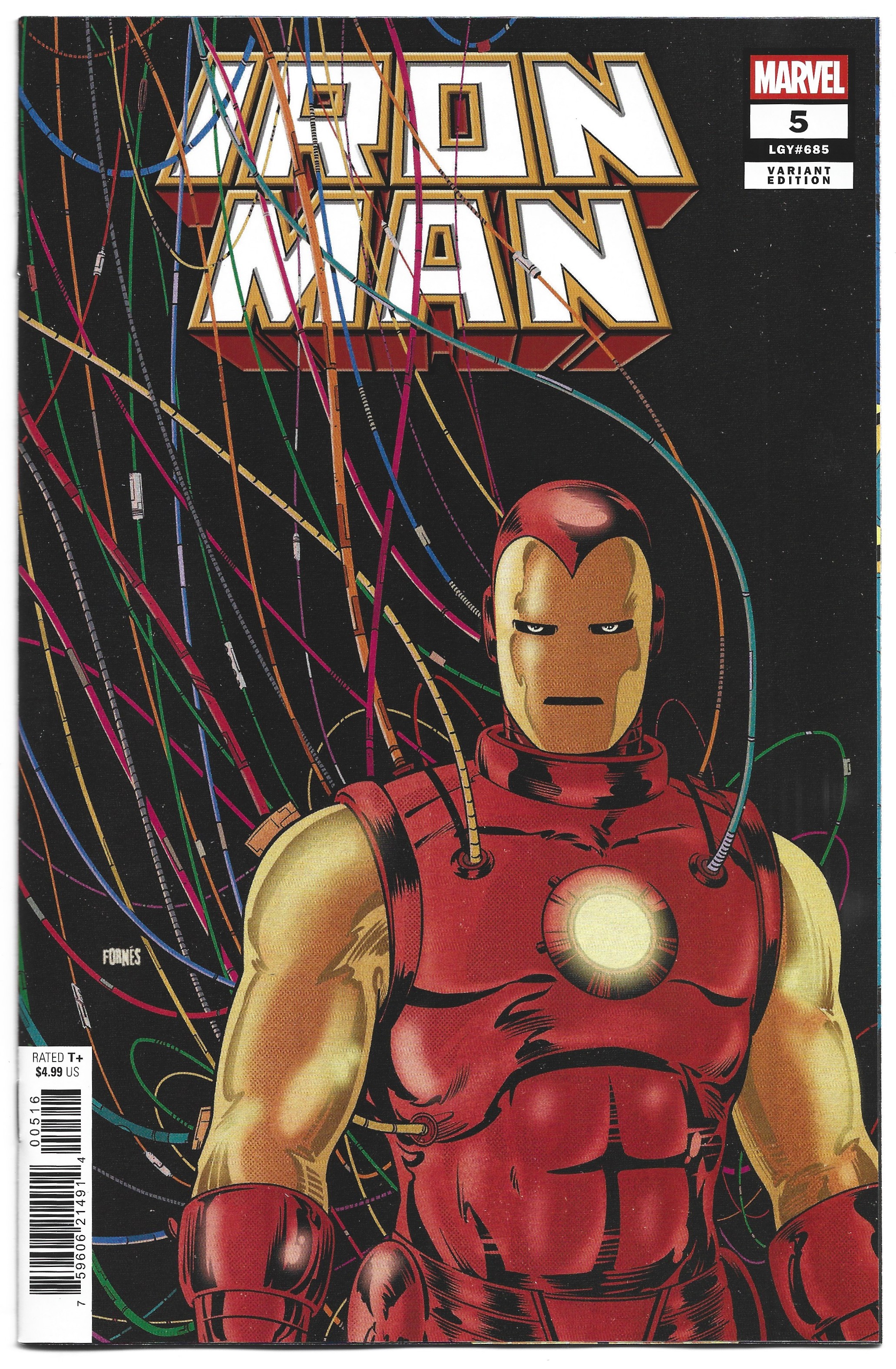 Iron Man #5 1:25 Jorge Fornes Variant Marvel 2026 Joshua
