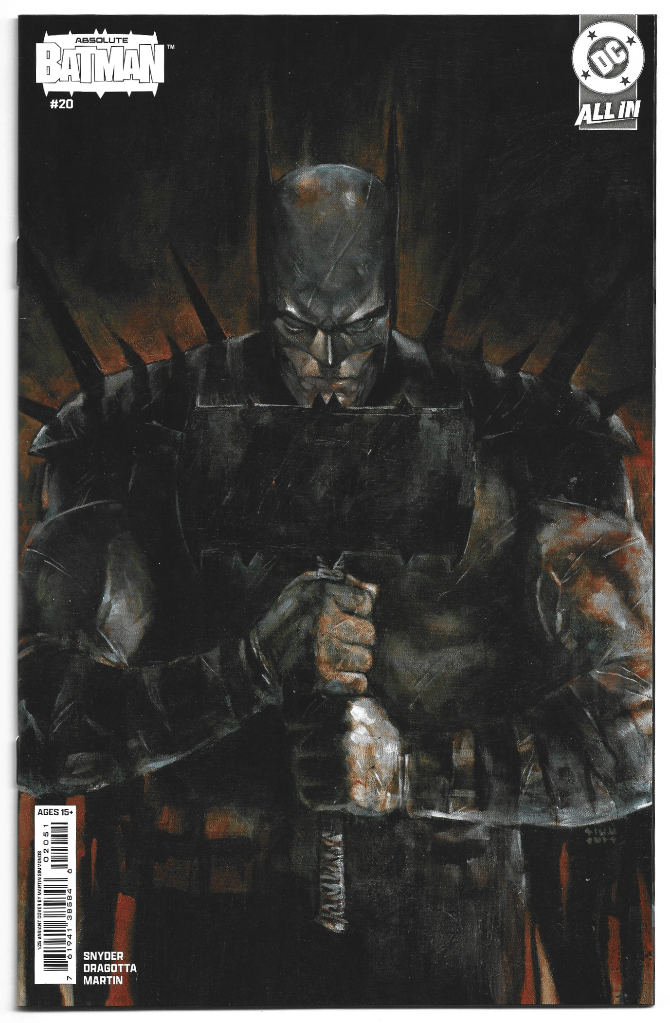 Absolute Batman #20 1:25 Martin Simmonds Variant DC 2024 Scott Snyder VF/NM