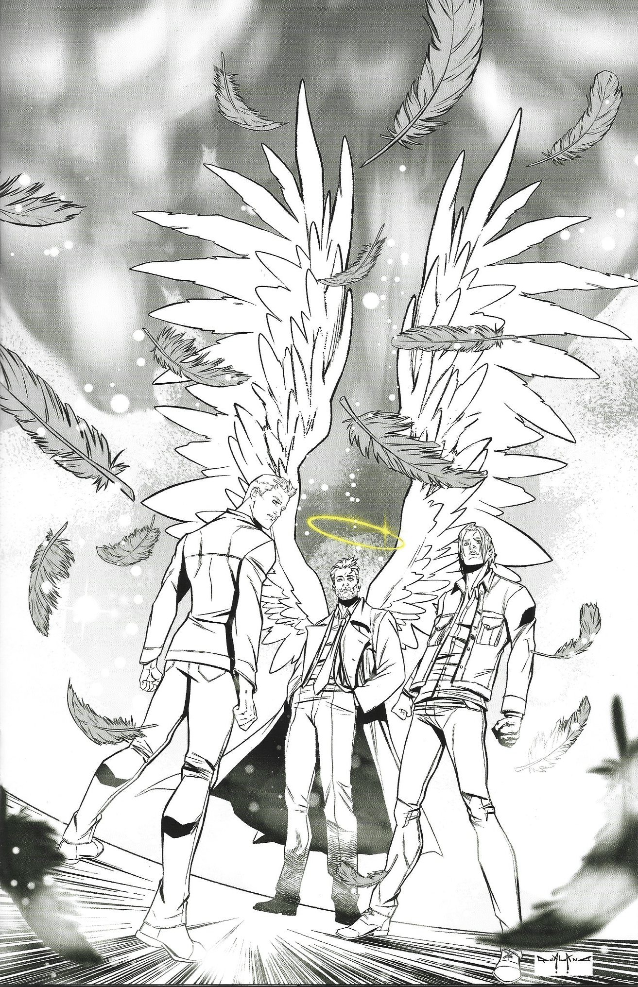 Supernatural Special Castiel #1 1:15 Qualano B&W Virgin Variant Dynamite 2026