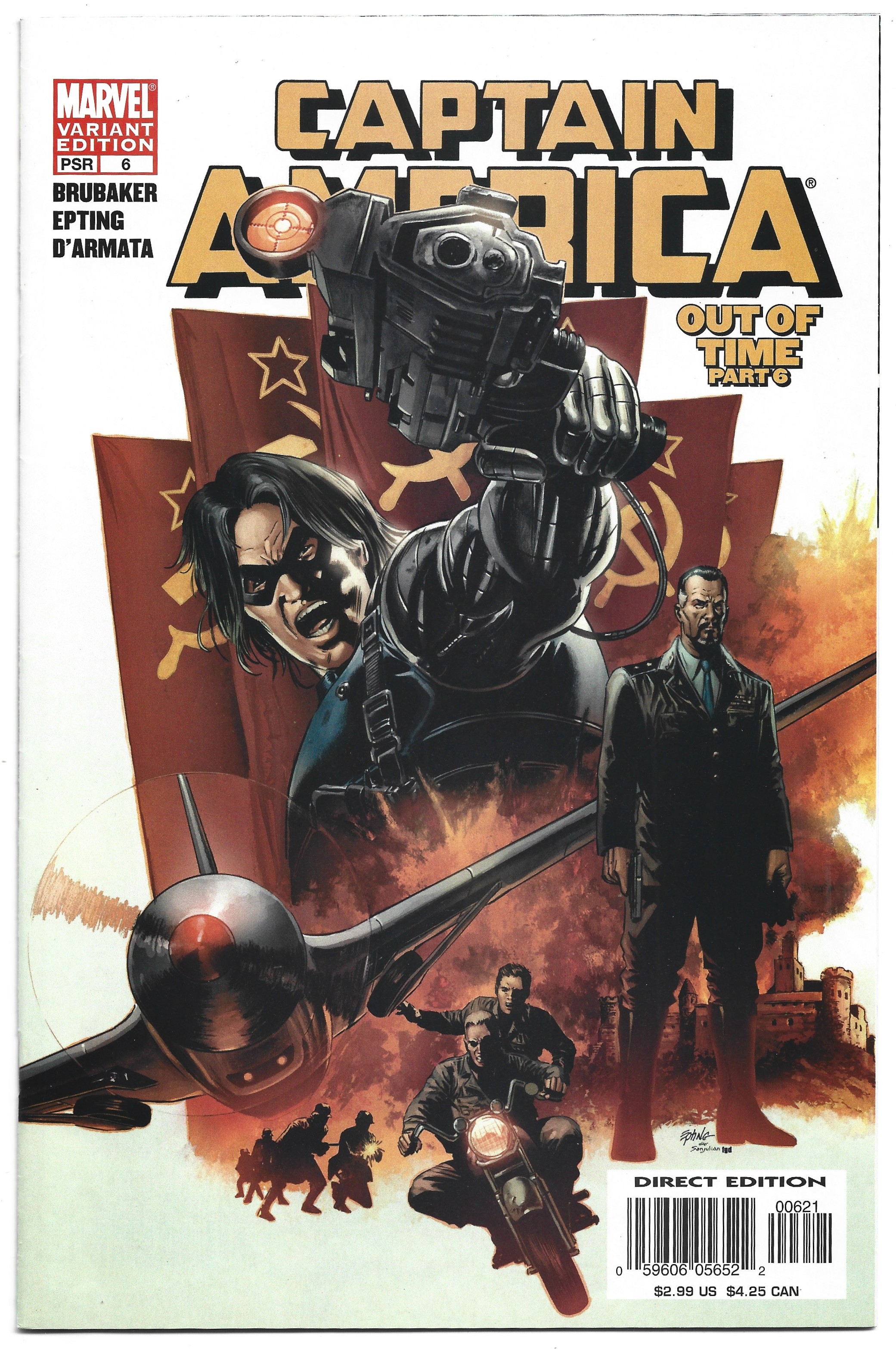 Captain America #6 Steve Epting Variant Marvel 2004 1st Winter Soldier VF/NM