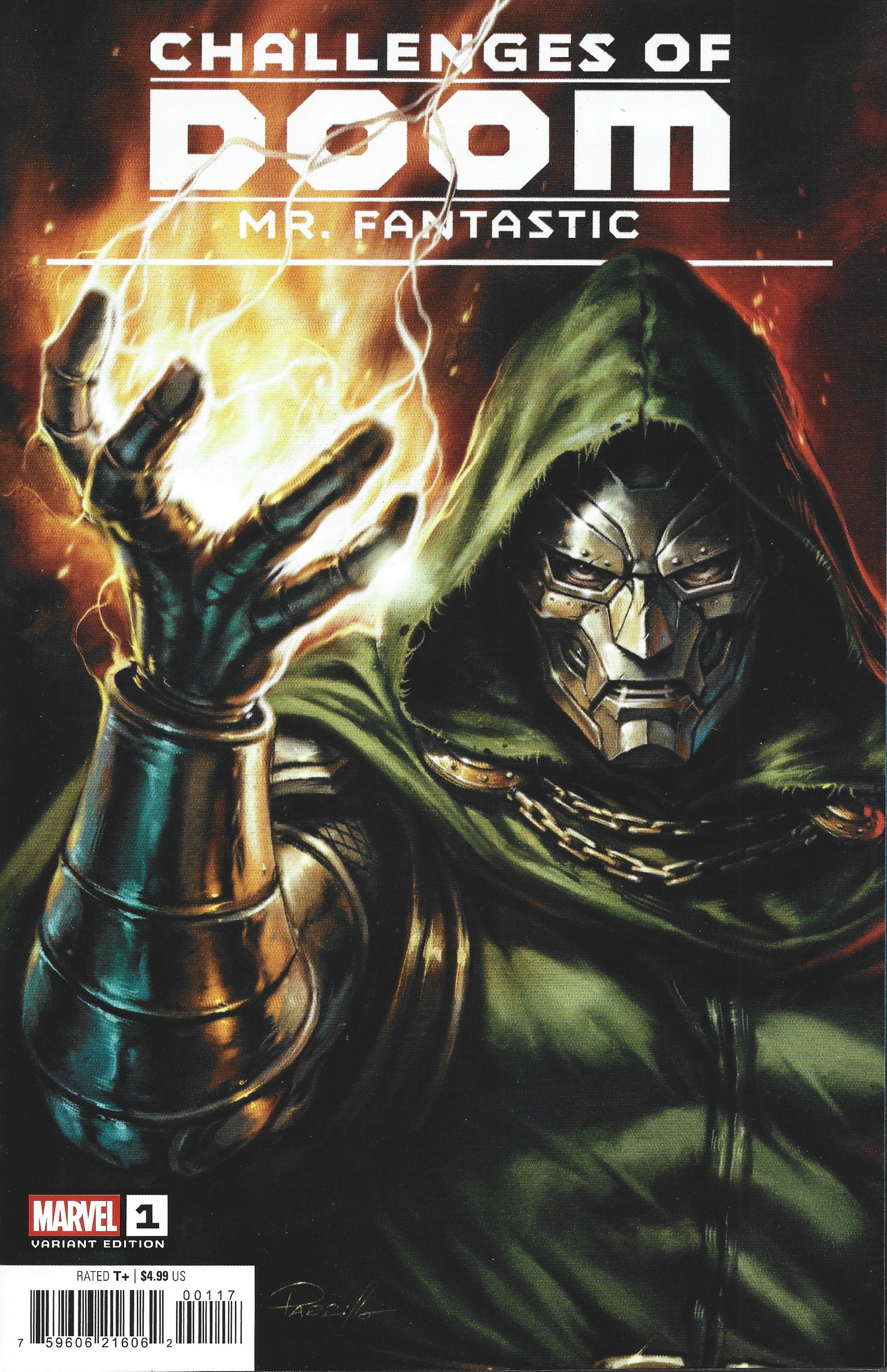 Challenges of Doom Mr Fantastic #1 1:25 Lucio Parrillo Variant Marvel 2026